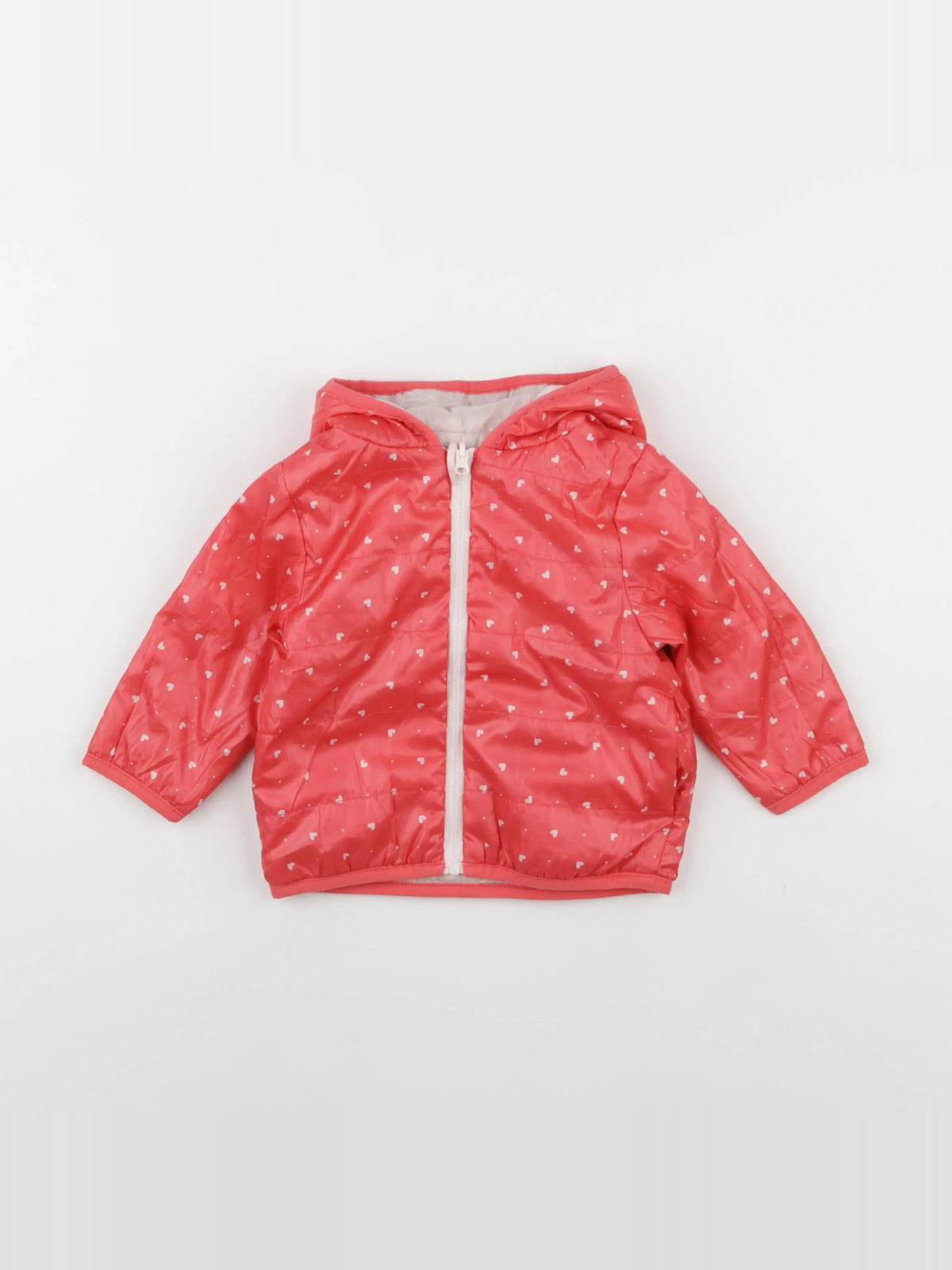 La Redoute - doudoune réversible rose - 9 mois