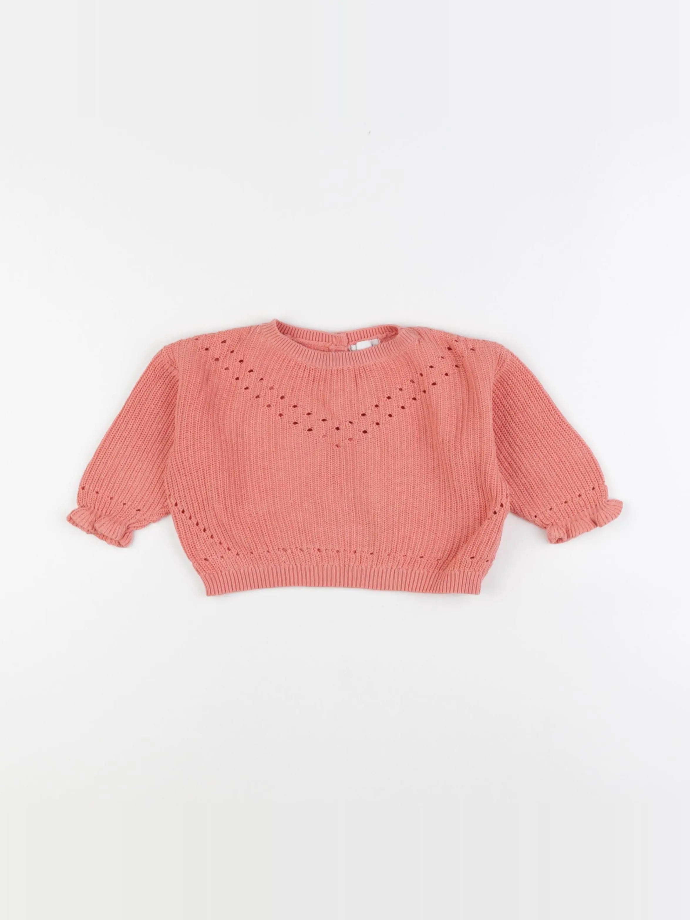 Vertbaudet - pull rose - 9 mois