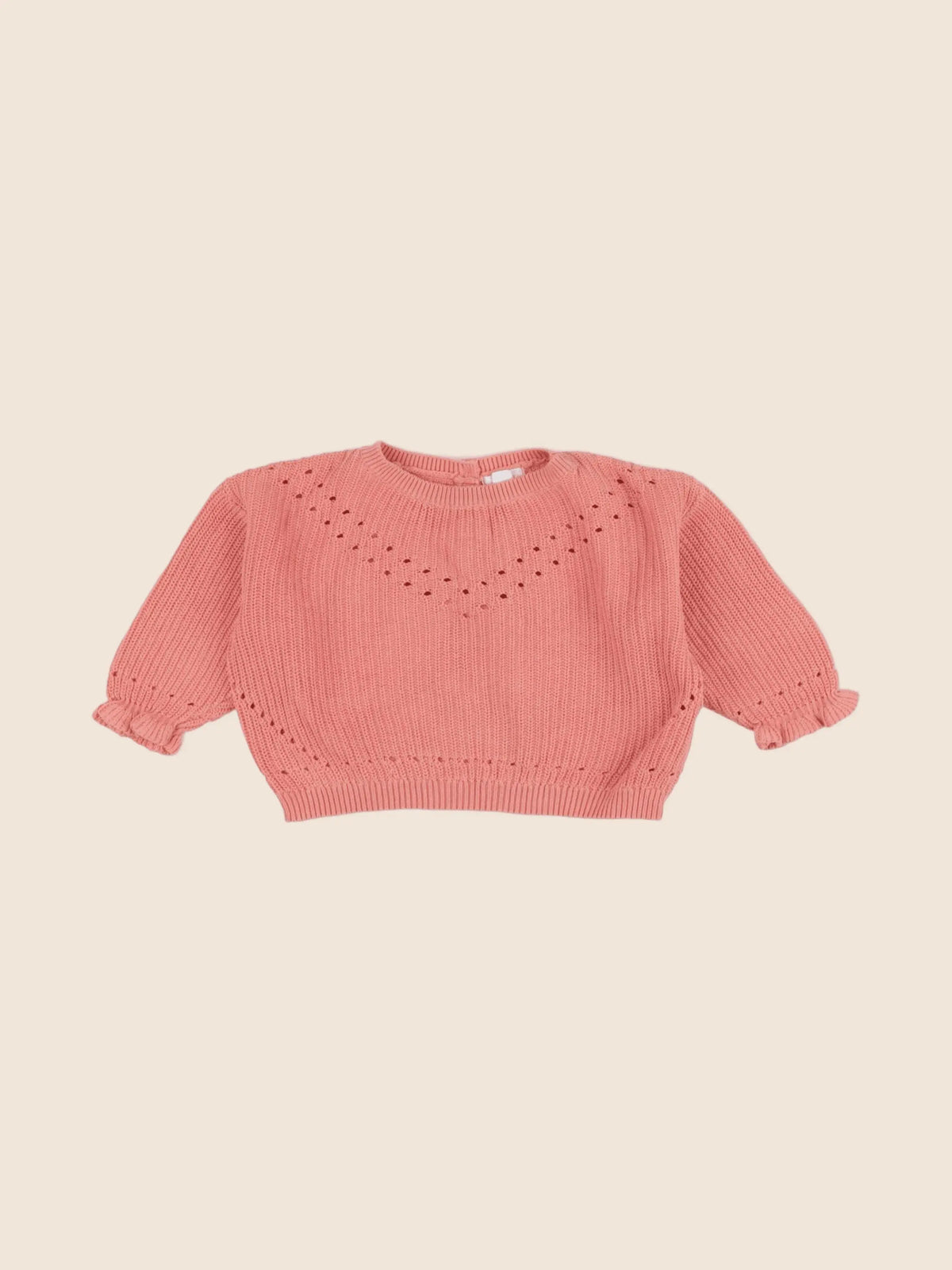 Vertbaudet - pull rose - 9 mois
