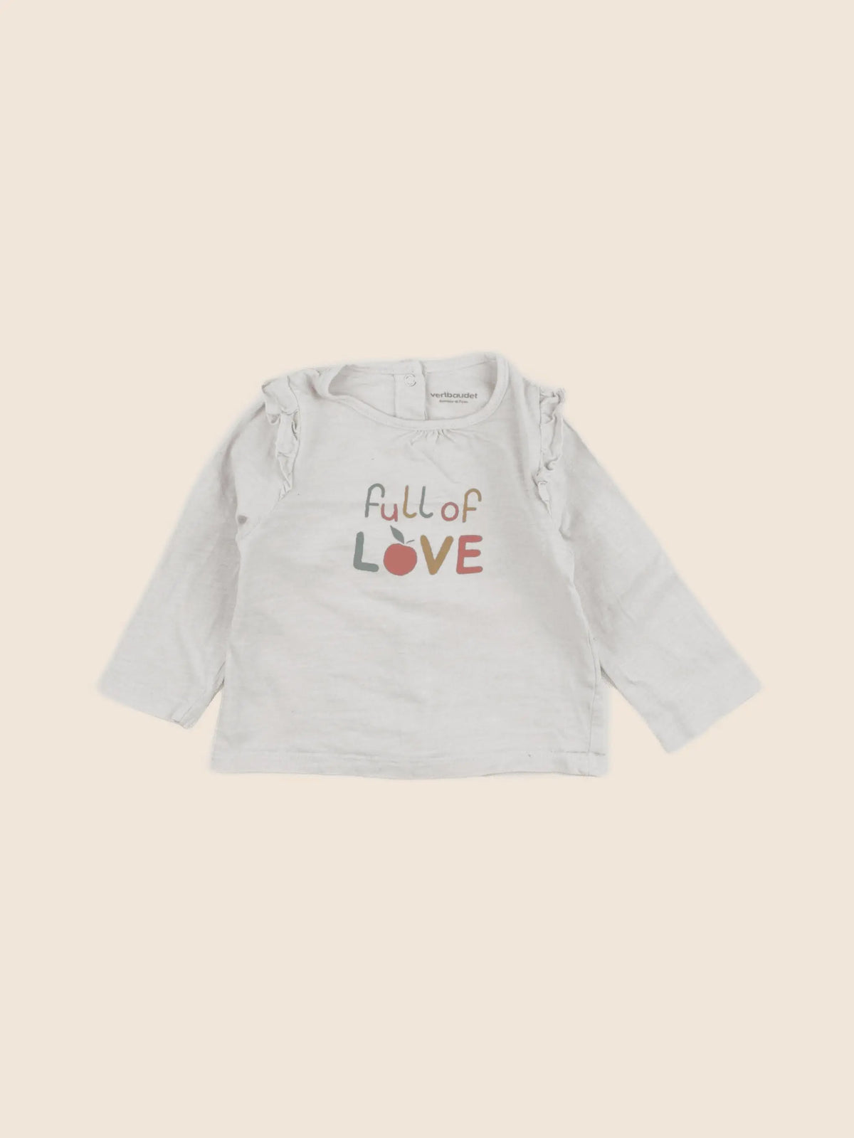 Vertbaudet - tee-shirt gris - 6 mois