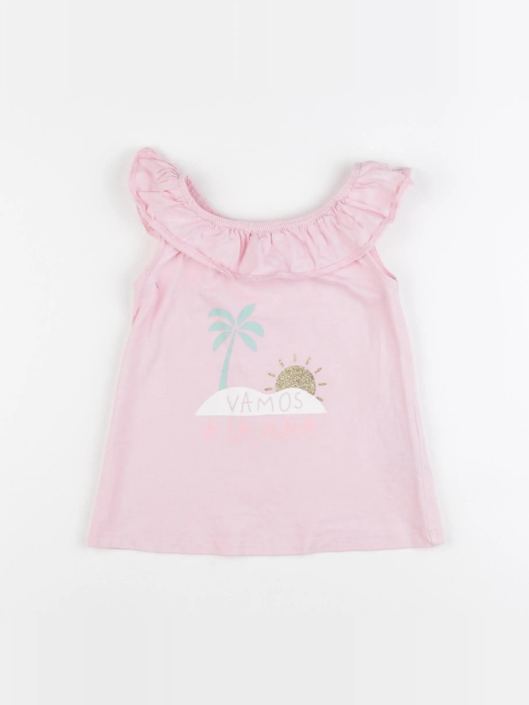 Vertbaudet - débardeur rose - 3 ans