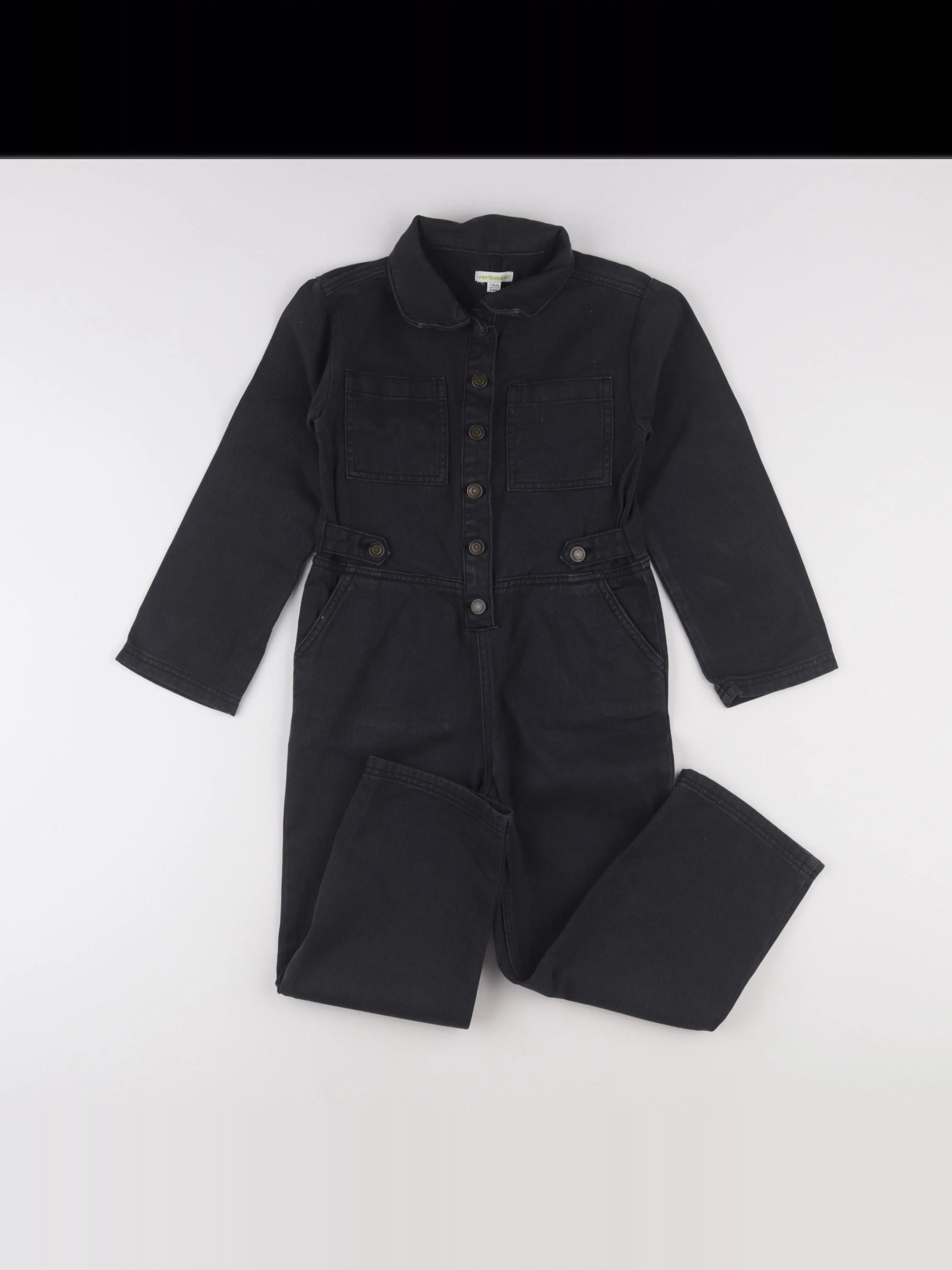 Vertbaudet - combinaison noir - 8 ans