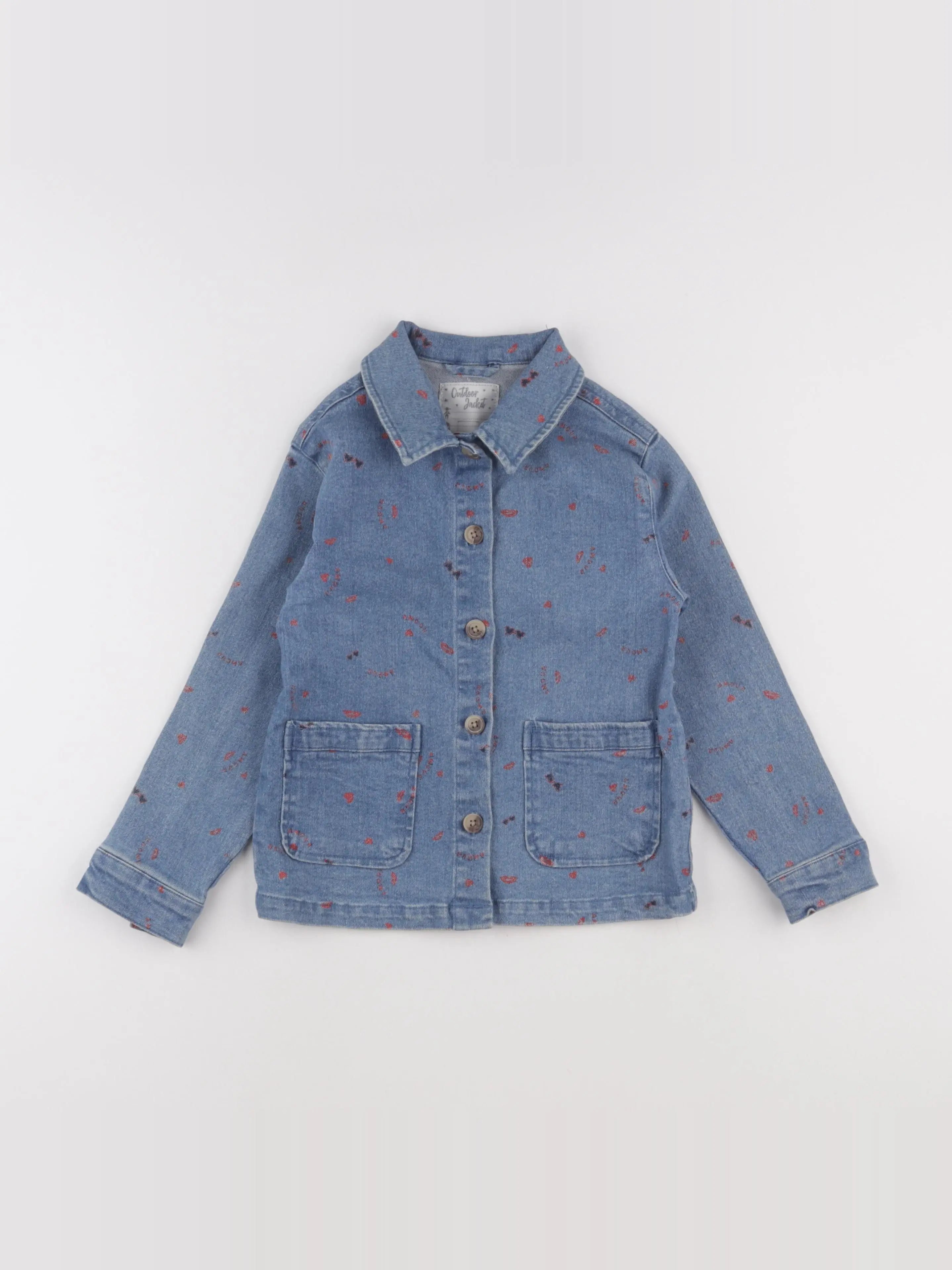 Vertbaudet - veste bleu - 7 ans