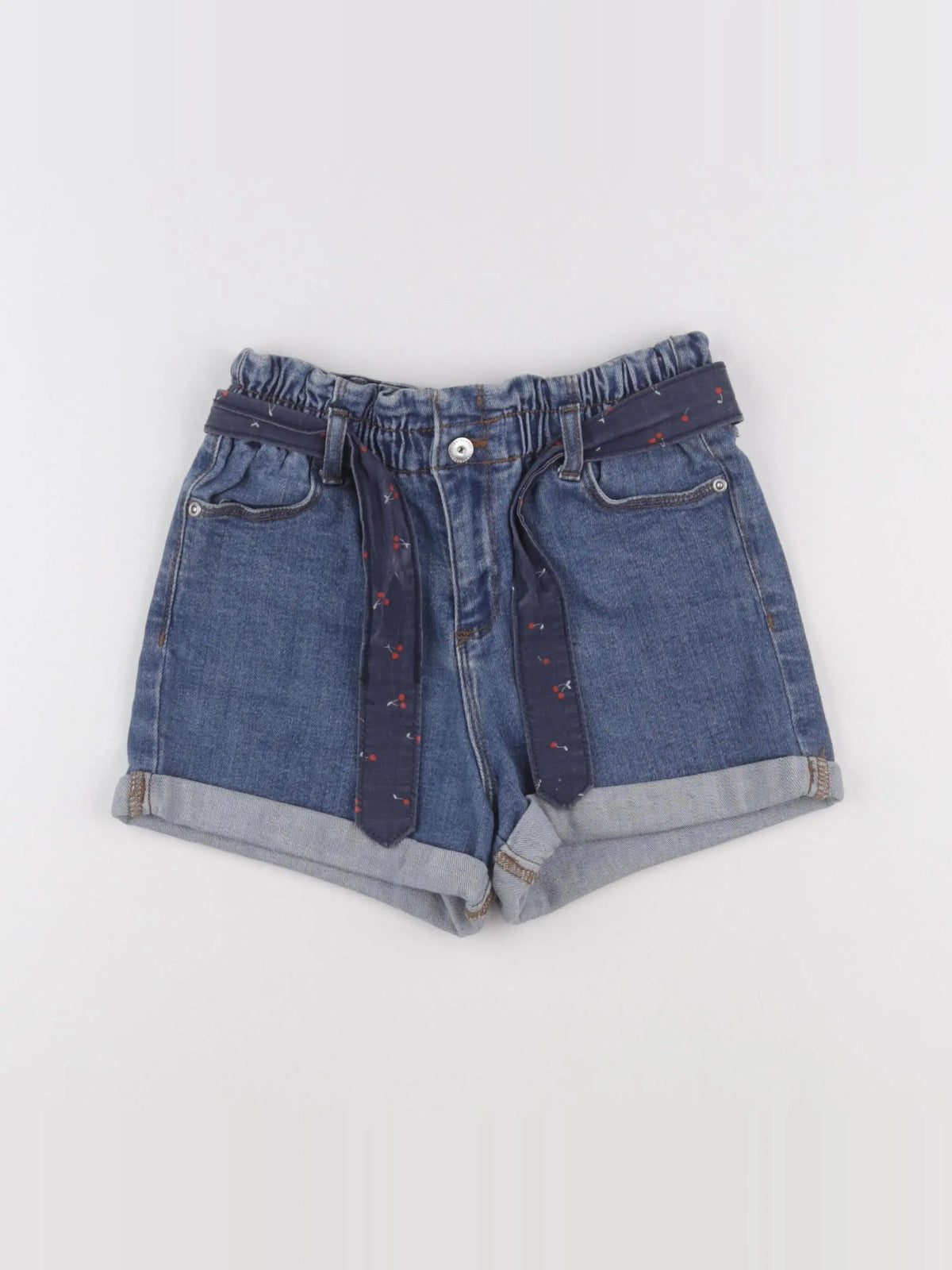 Vertbaudet - short bleu - 7 ans