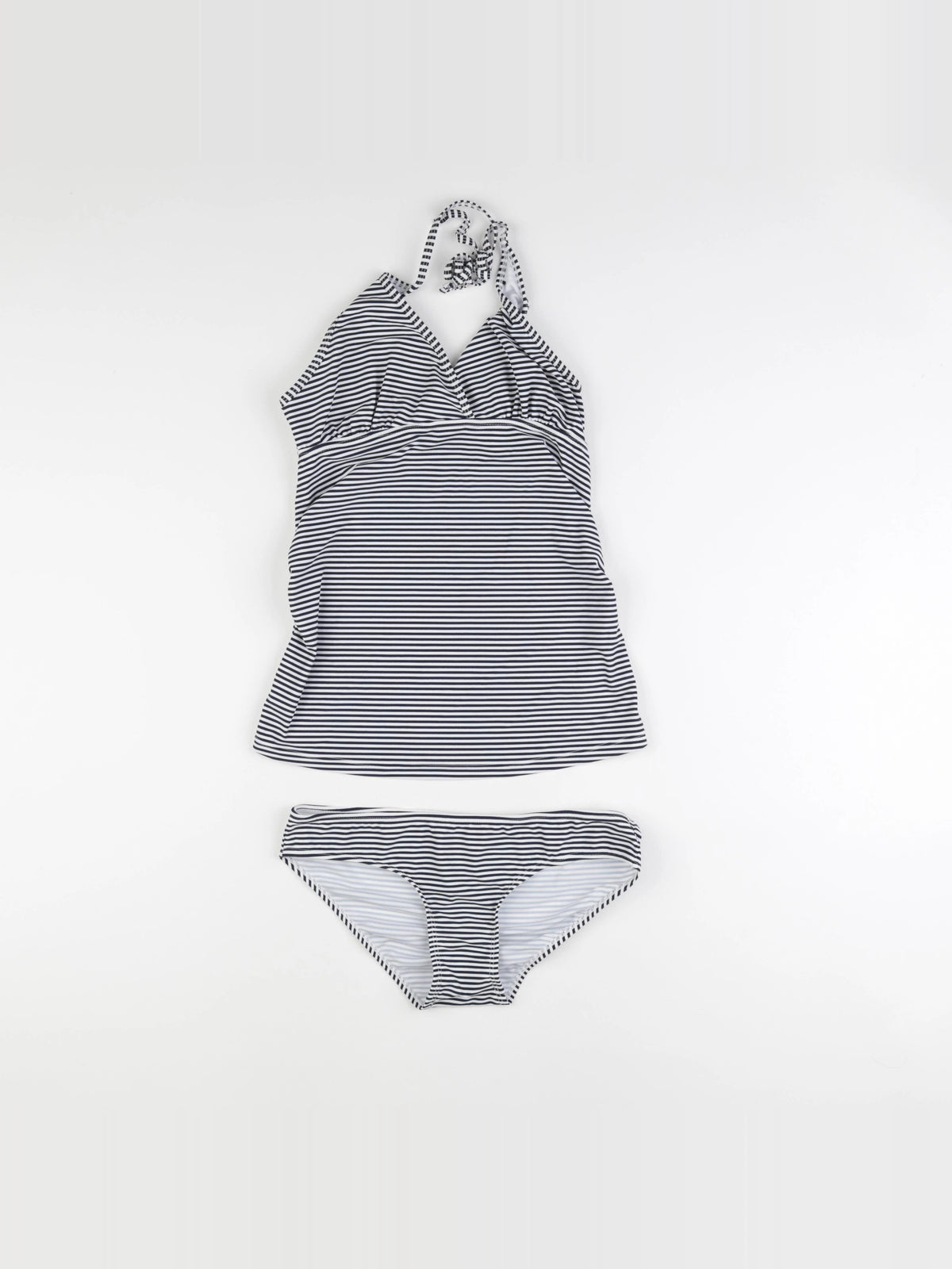 Vertbaudet - maillot de bain grossesse bleu, blanc - 36