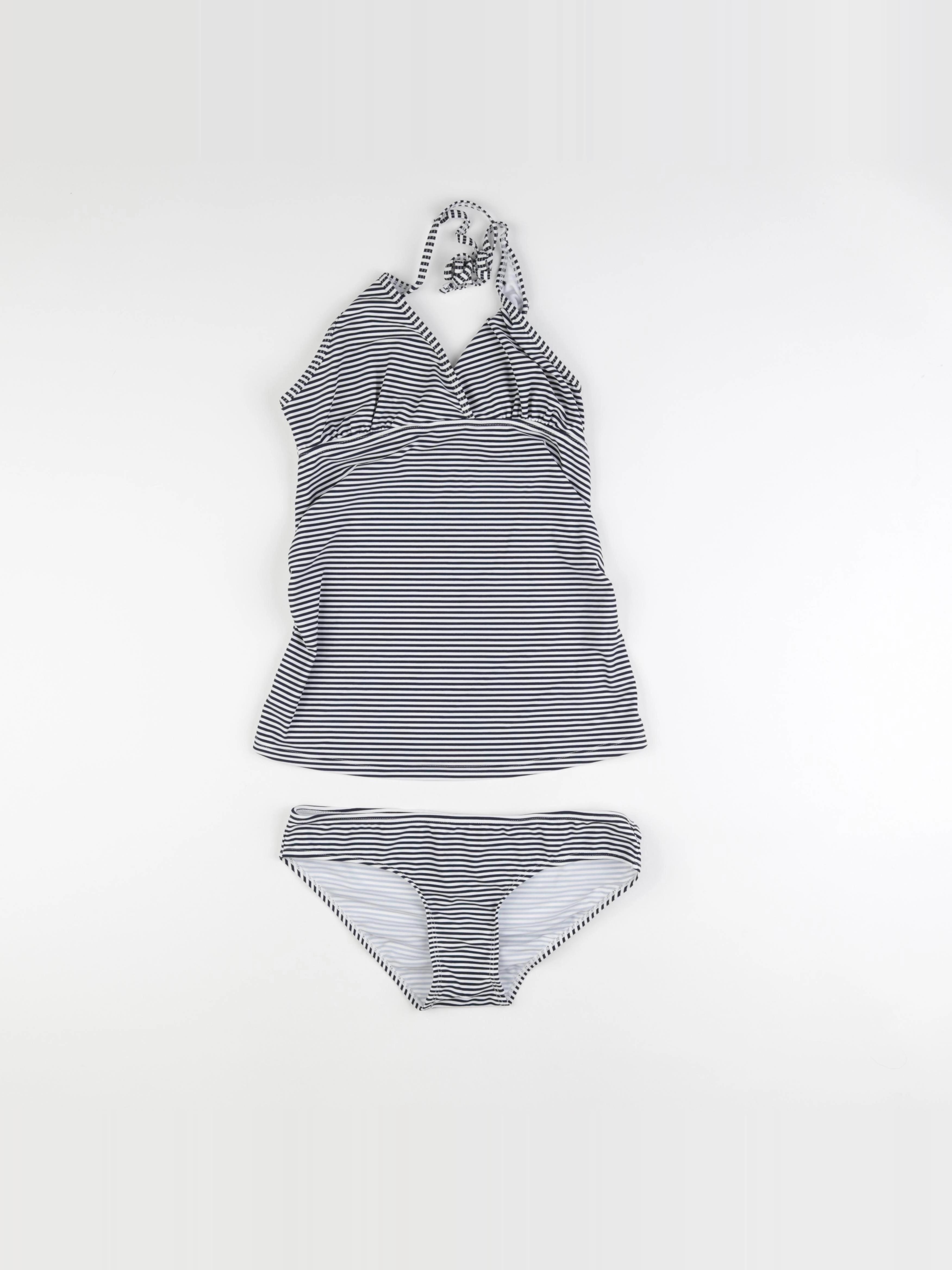 Vertbaudet - maillot de bain grossesse bleu, blanc - 36