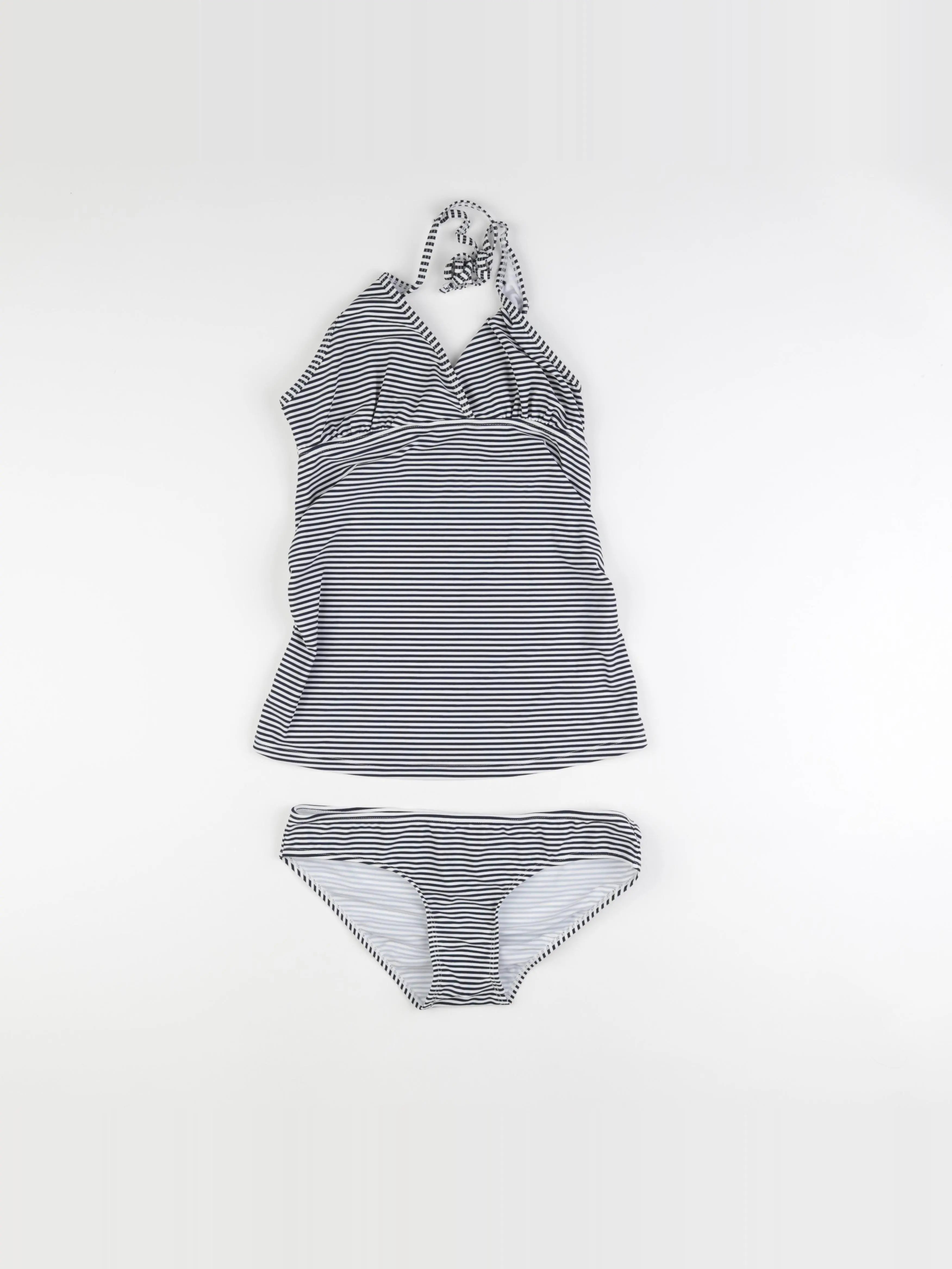 Vertbaudet - maillot de bain grossesse bleu, blanc - 36