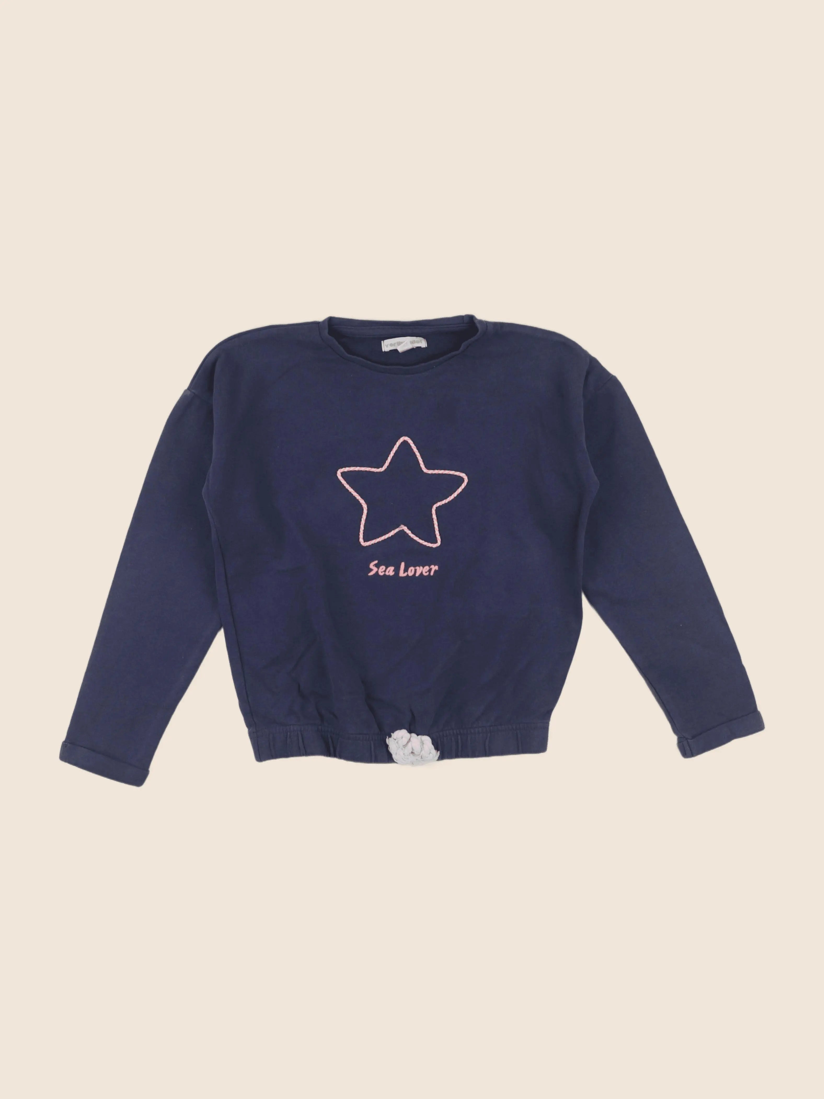 Vertbaudet - sweat bleu - 8 ans
