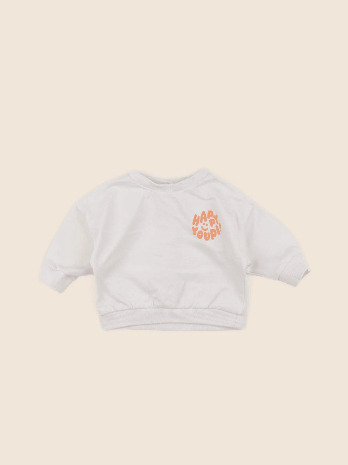 Vertbaudet - sweat beige - 3 mois