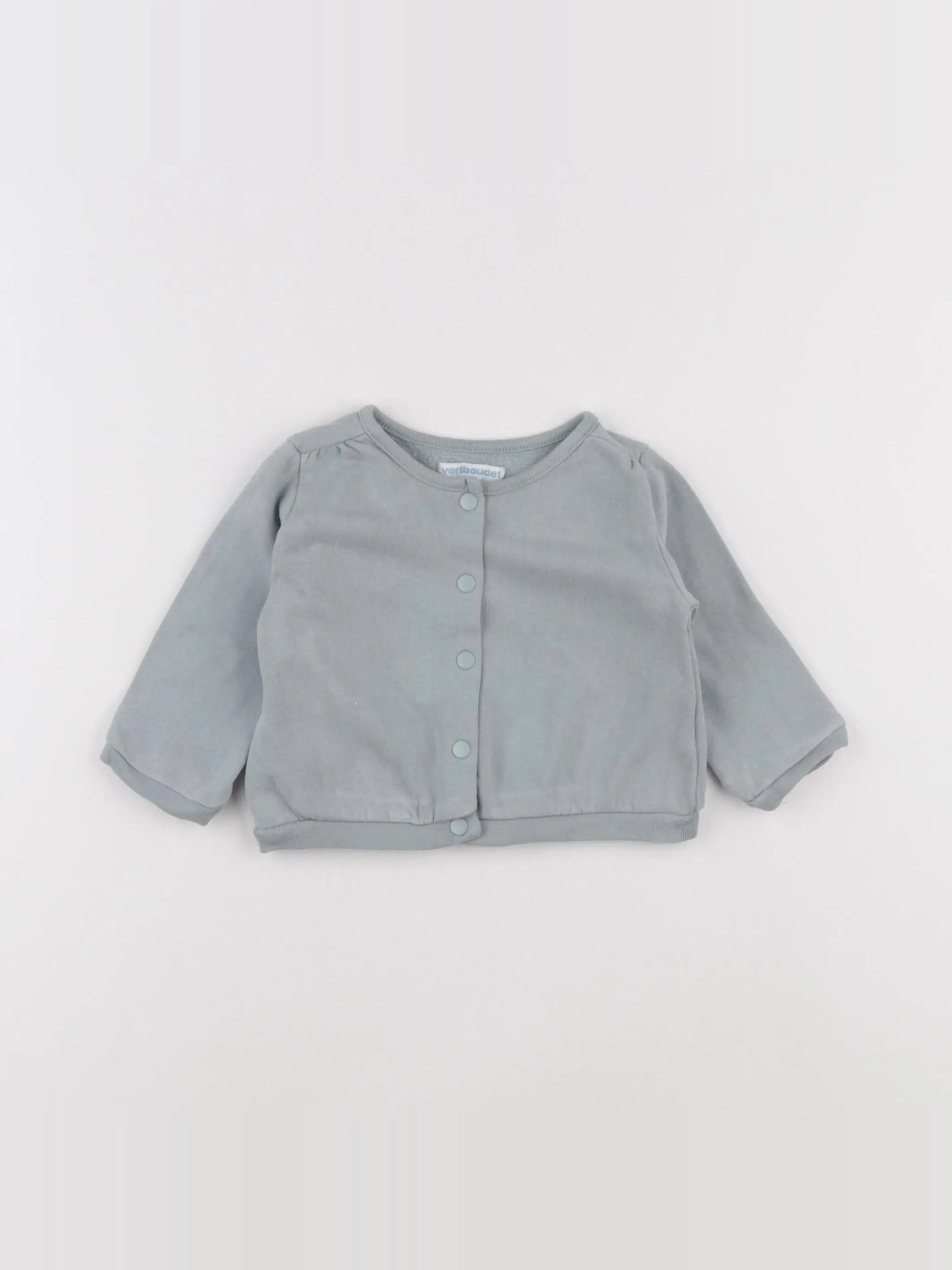 Vertbaudet - sweat vert - 6 mois