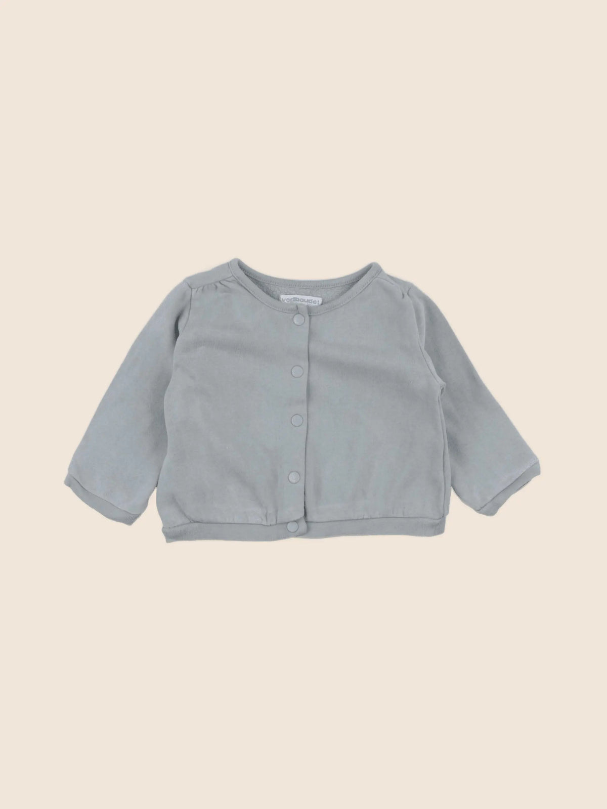 Vertbaudet - sweat vert - 6 mois