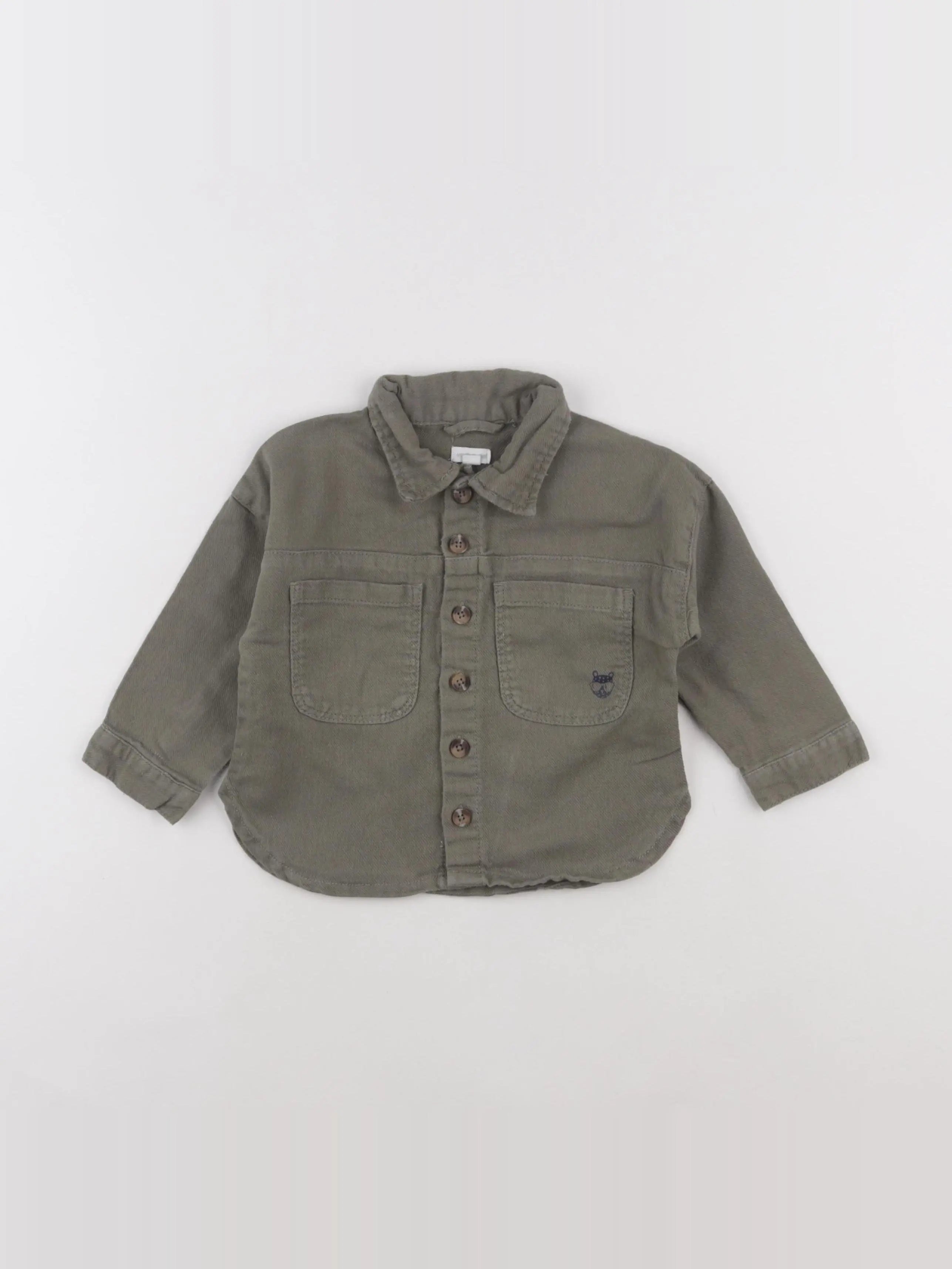 Vertbaudet - chemise vert - 18 mois