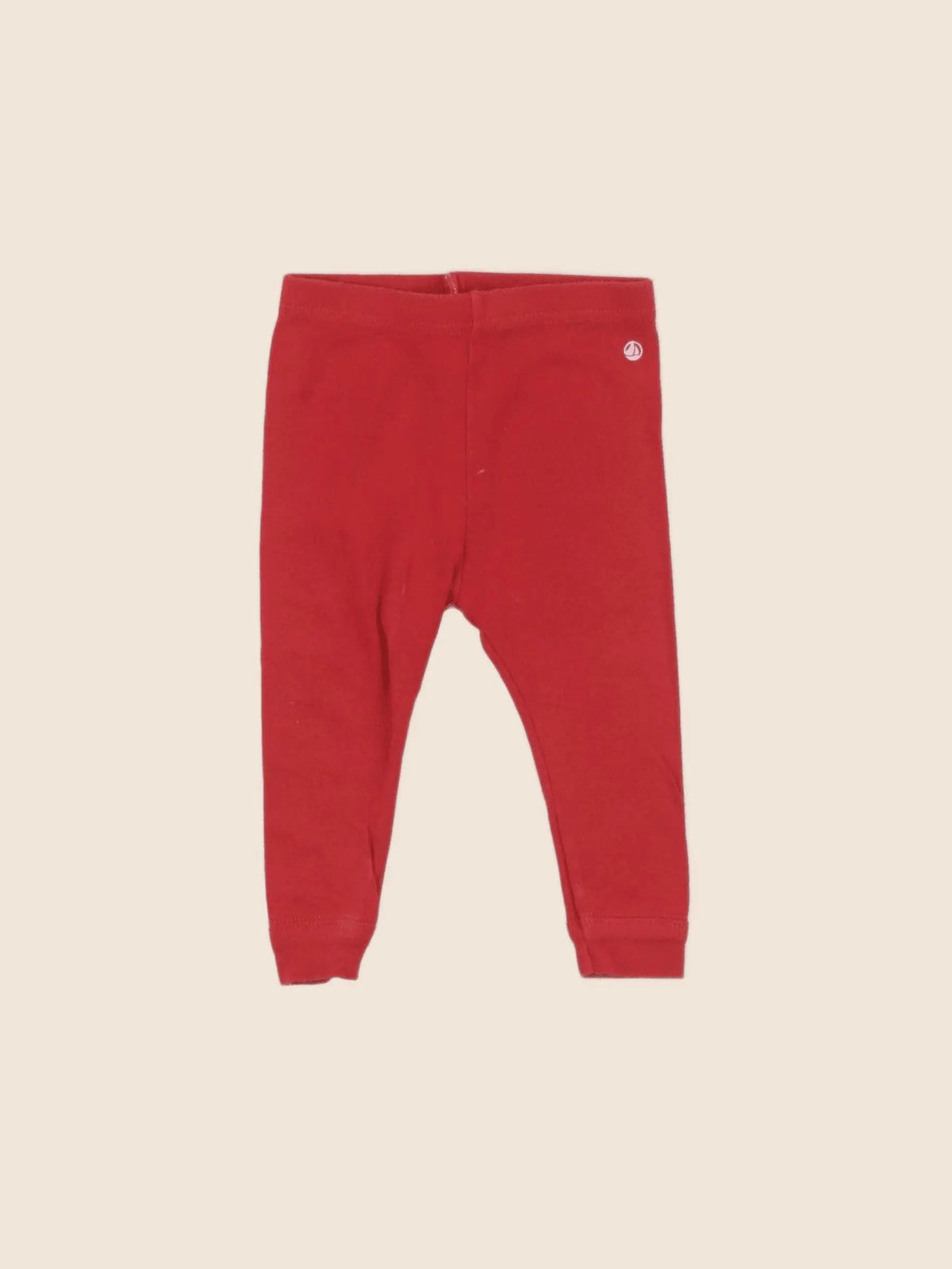 Petit Bateau - legging rouge - 6 mois