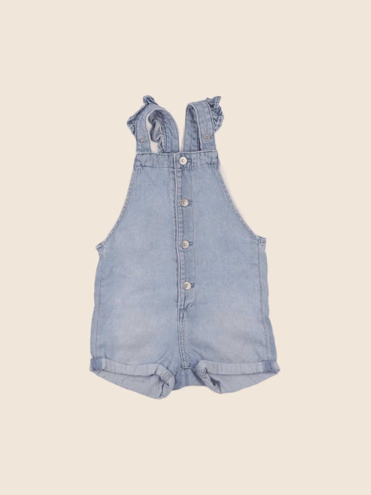 H&M - salopette bleu - 9/12 mois