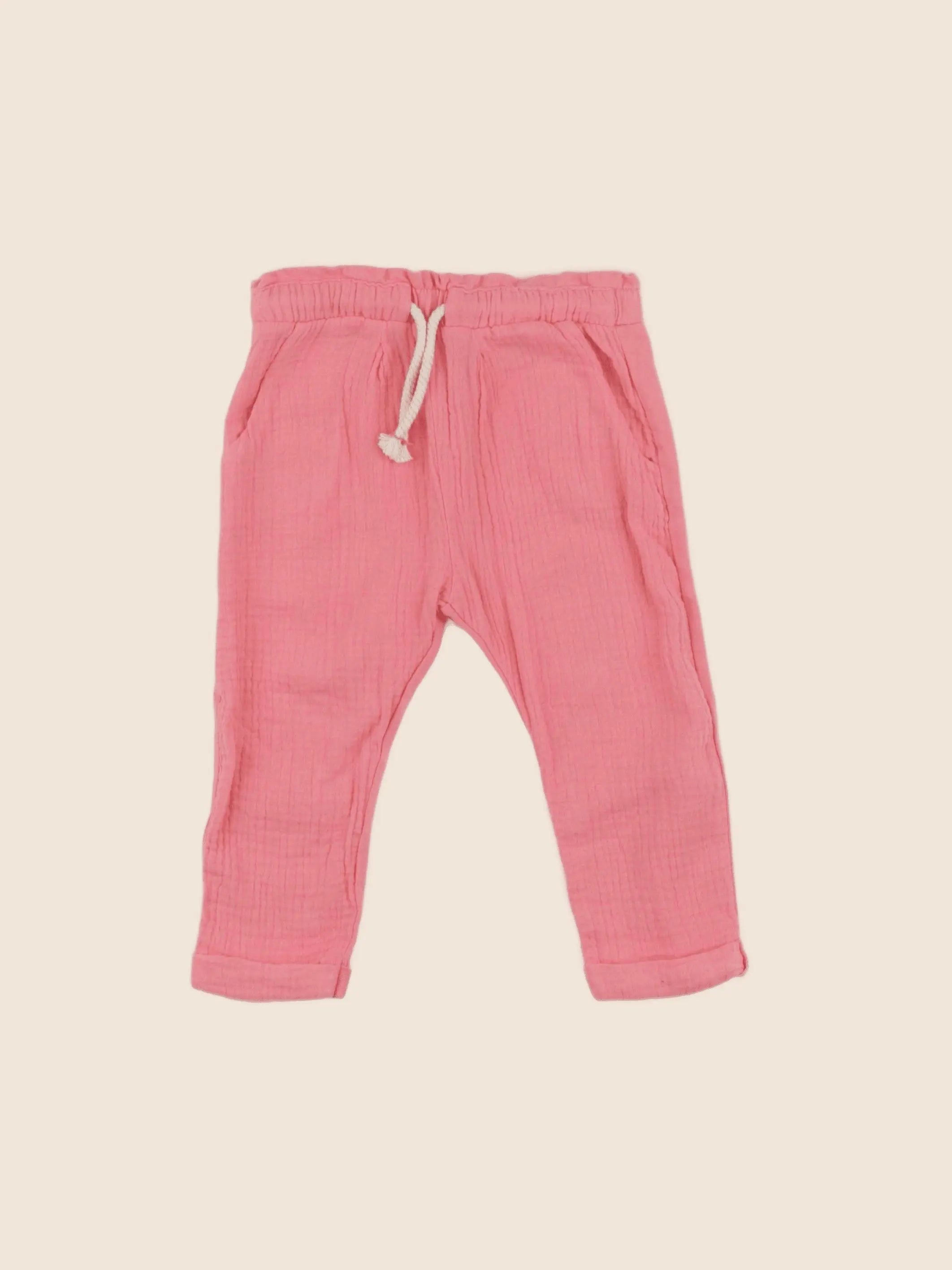 Zara - pantalon rose - 9/12 mois