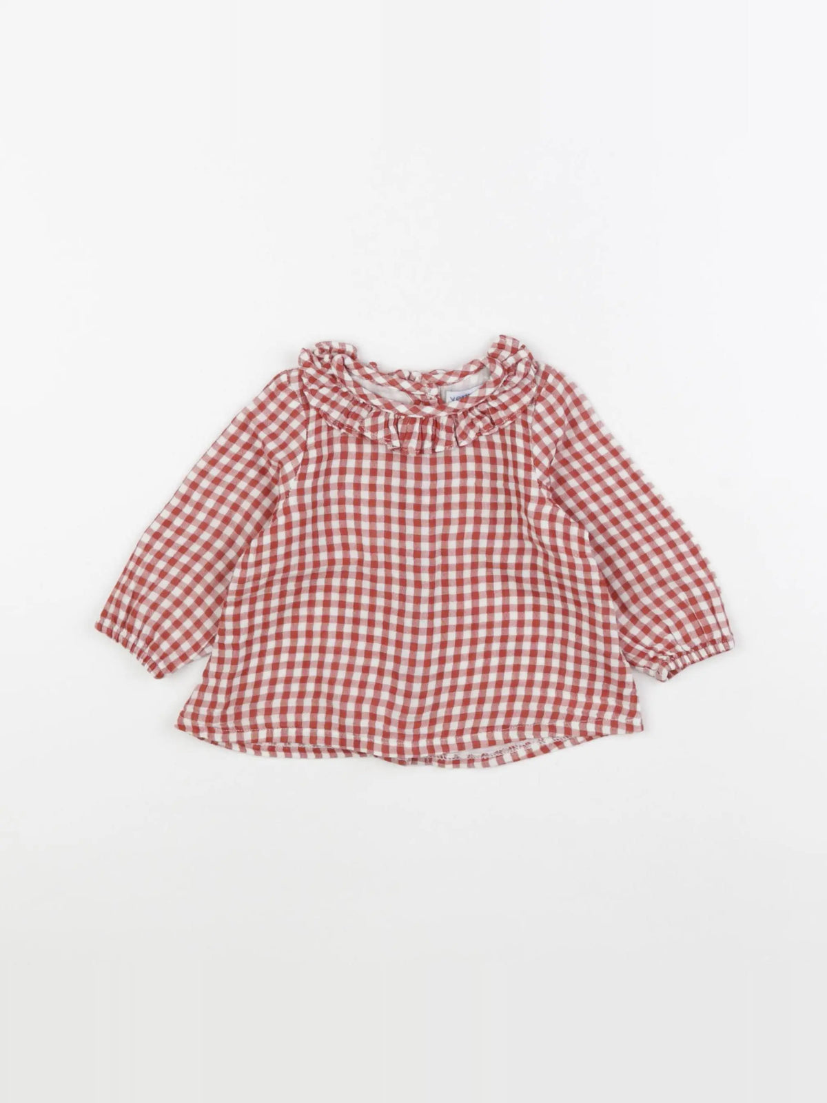 Vertbaudet - robe blanc, rouge - 6 mois