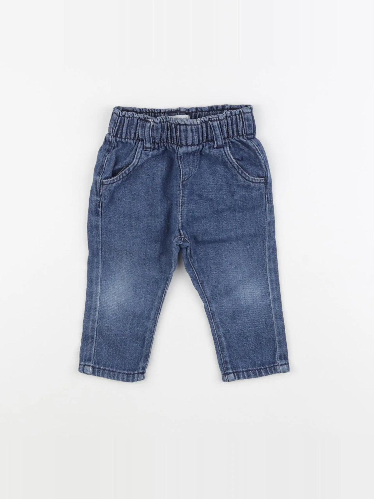 Vertbaudet - jegging bleu - 12 mois