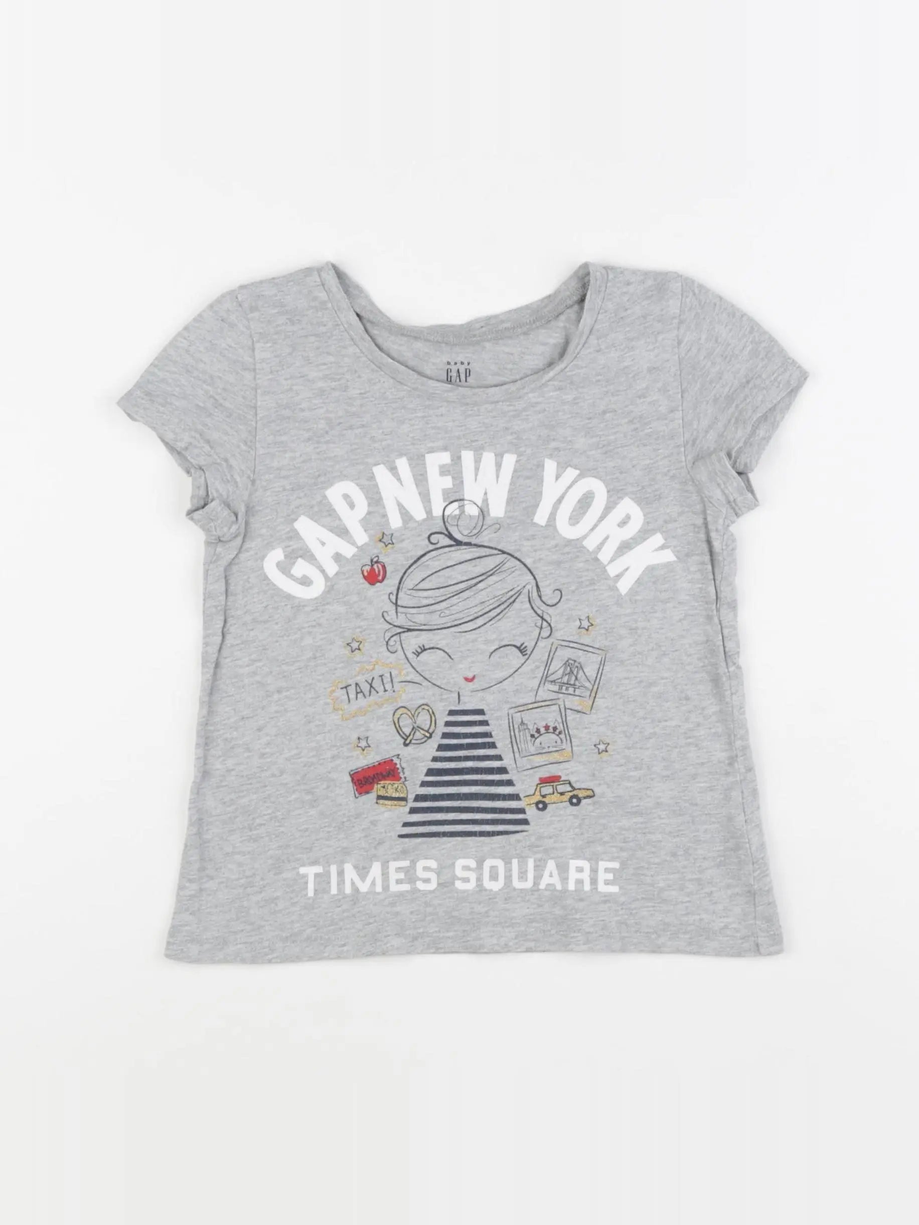 GAP - tee-shirt gris - 4 ans