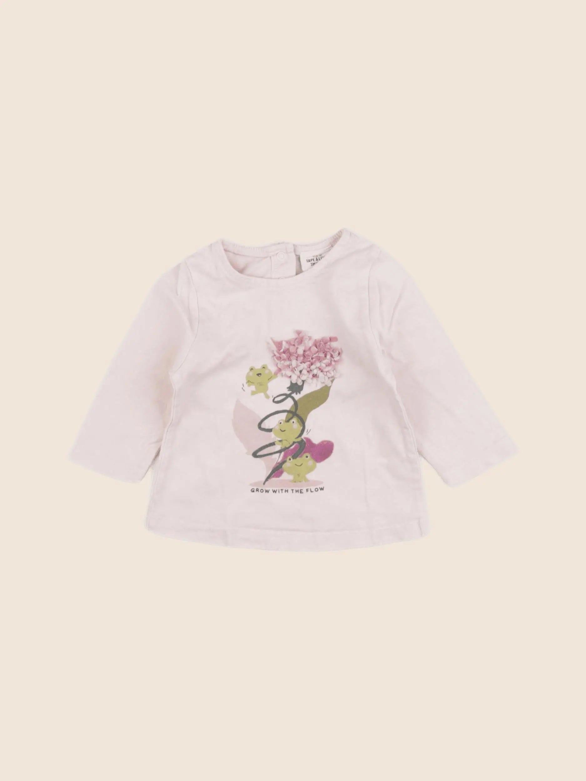 Tape à l'oeil - tee-shirt rose - 3 mois