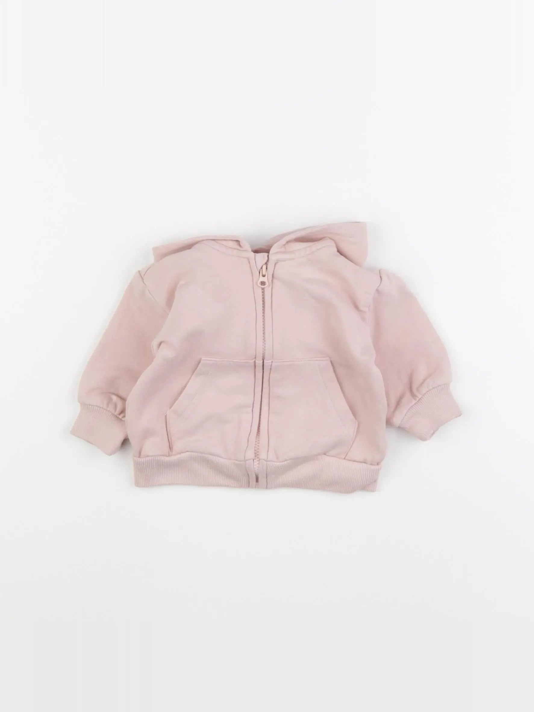 H&M - sweat rose - 0/1 mois