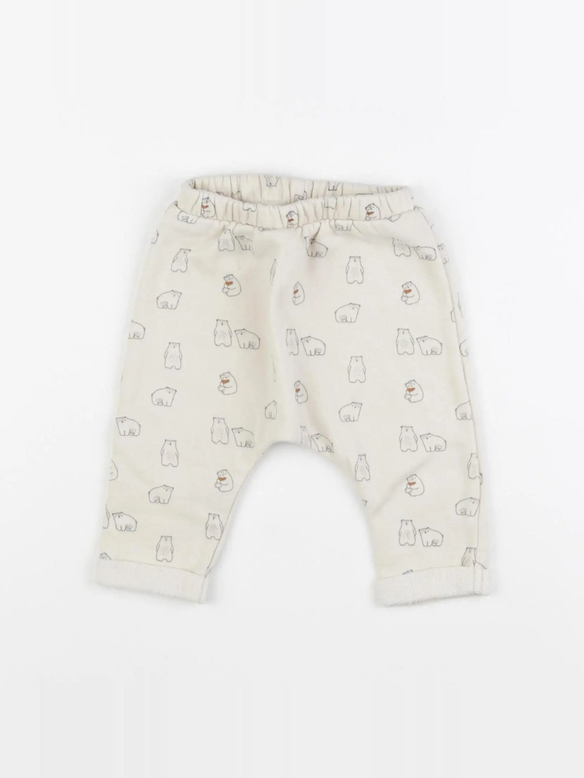 Vertbaudet - sarouel beige - 6 mois