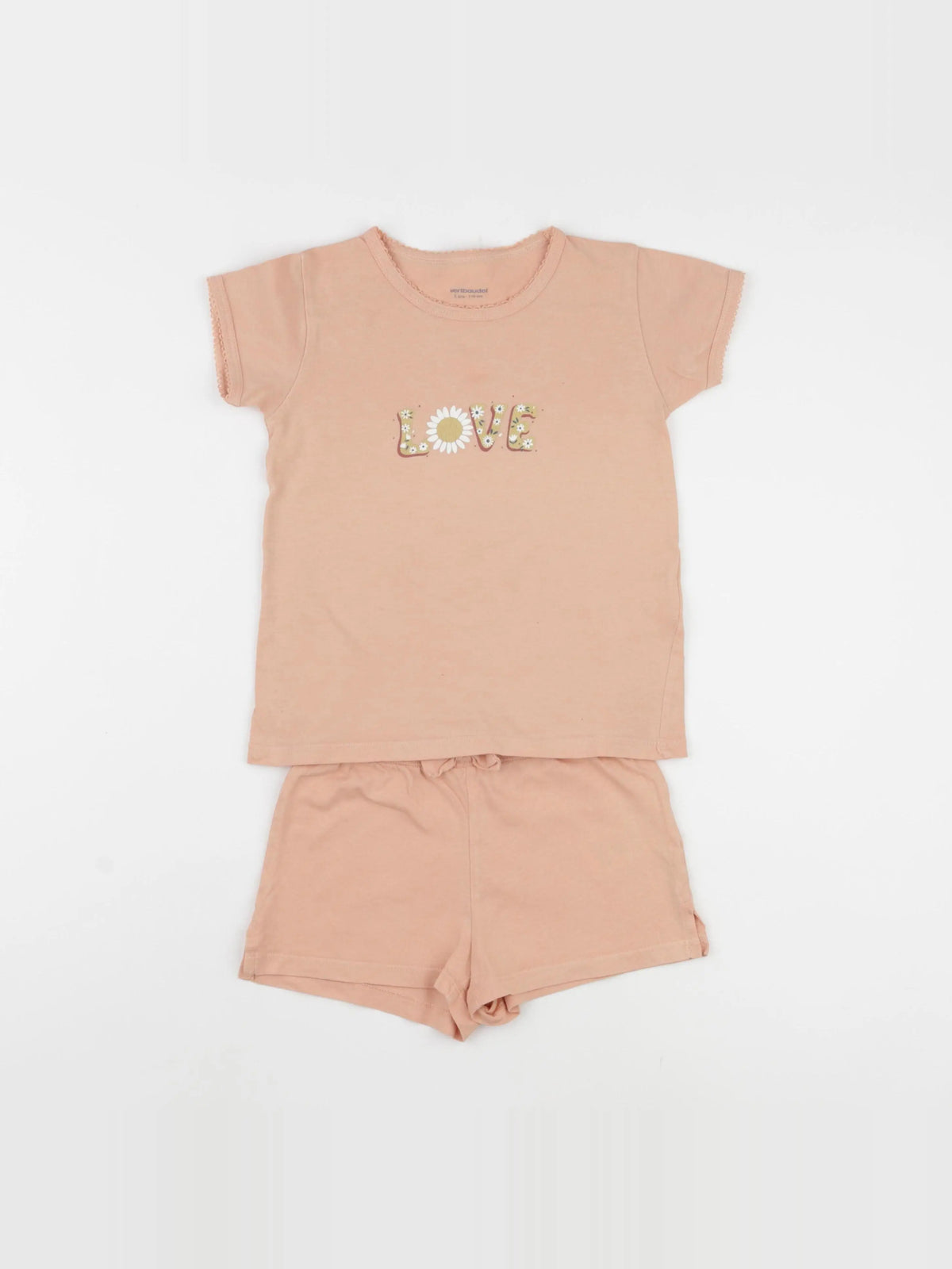 Vertbaudet - pyjama coton orange - 5 ans