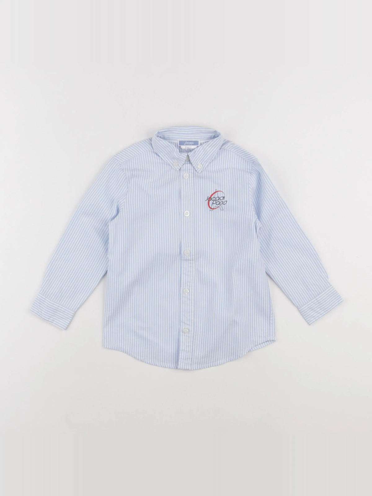 Jacadi - chemise blanc, bleu - 3 ans