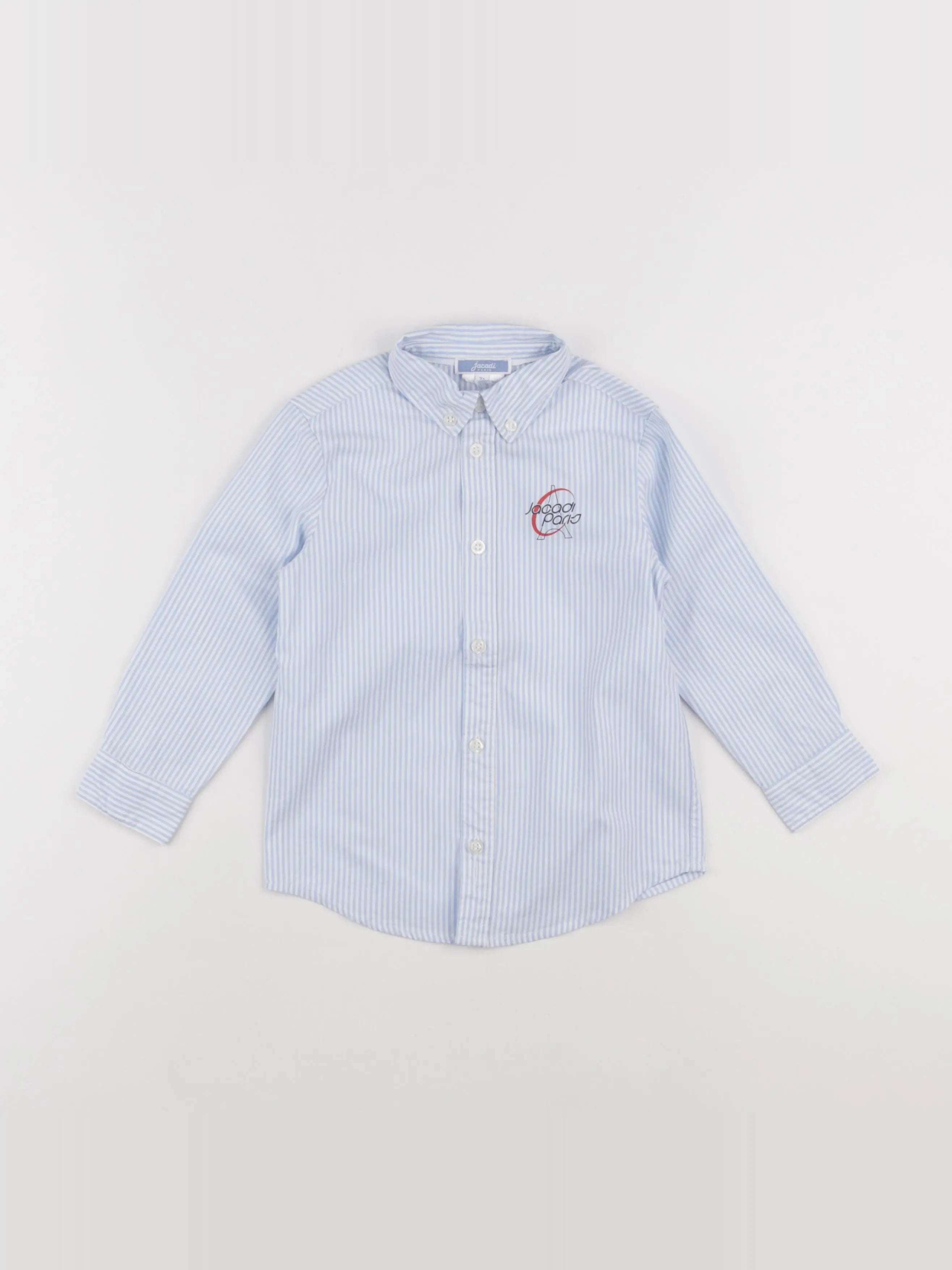 Jacadi - chemise blanc, bleu - 3 ans