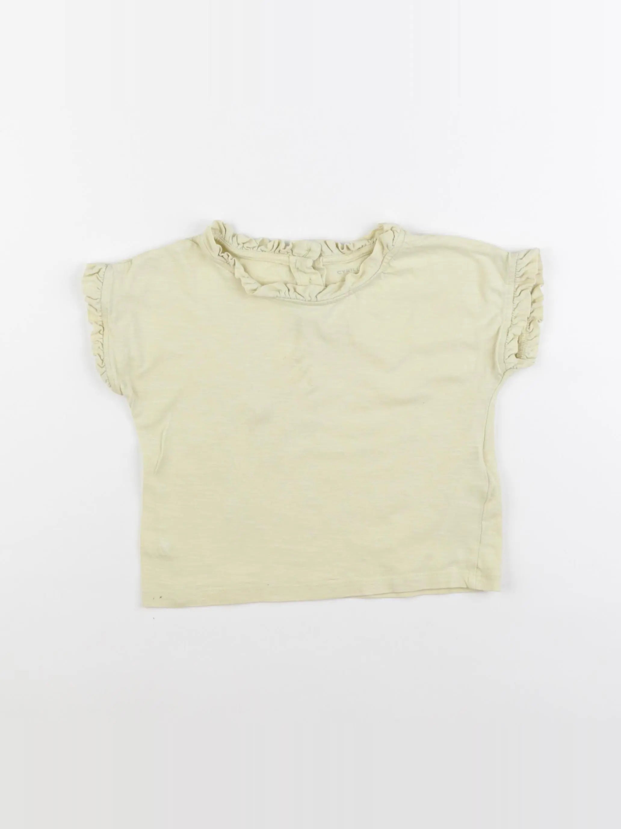 Cyrillus - tee-shirt jaune - 4 ans