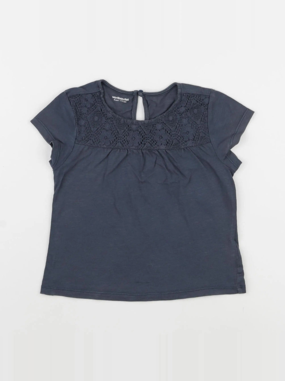 Vertbaudet - tee-shirt gris - 6 ans