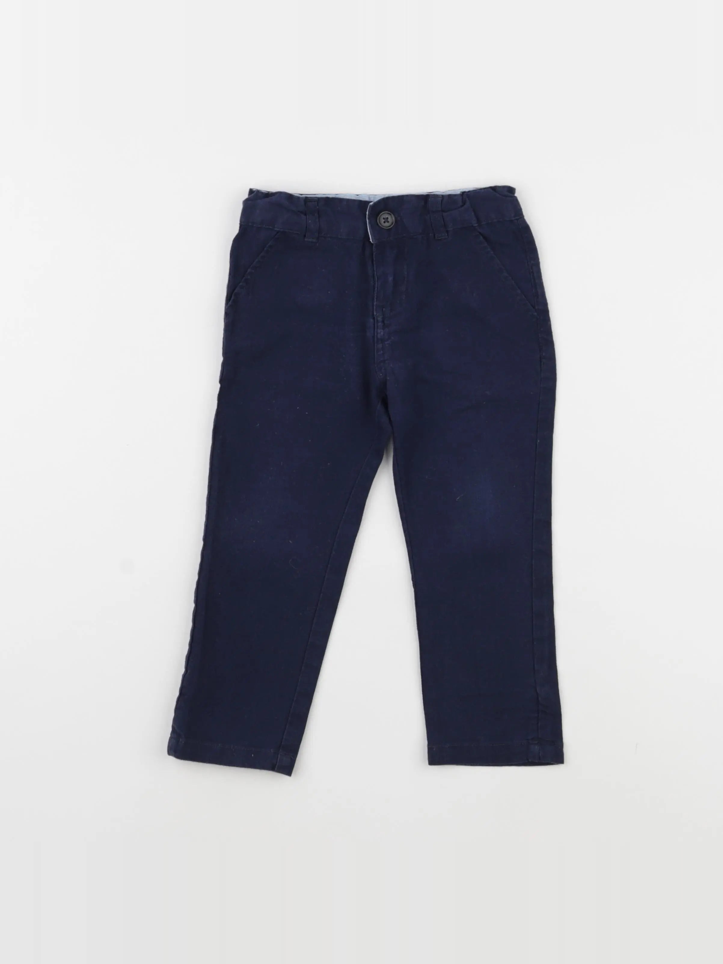 Vertbaudet - pantalon bleu - 2 ans