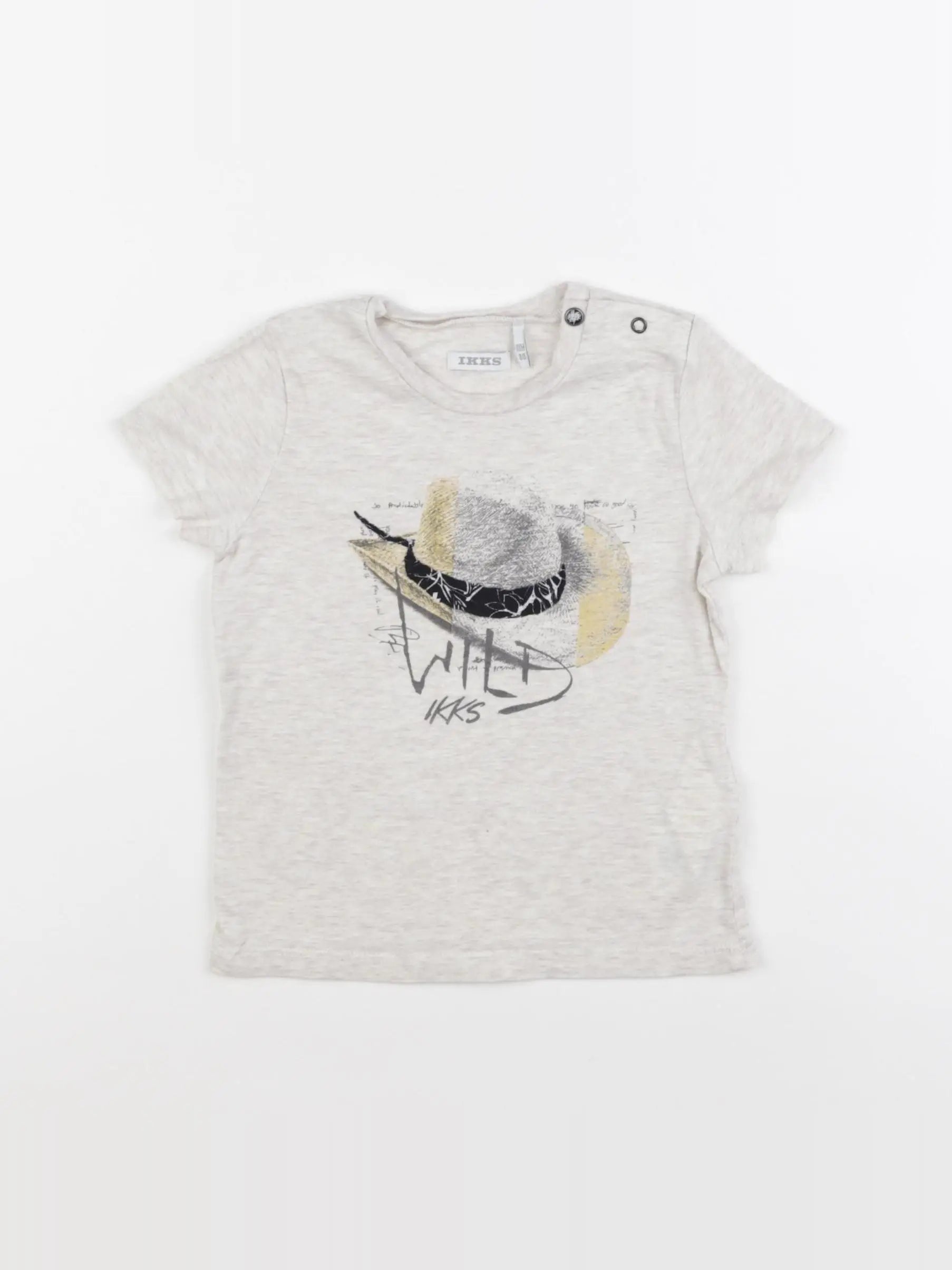 IKKS - tee-shirt beige - 18 mois