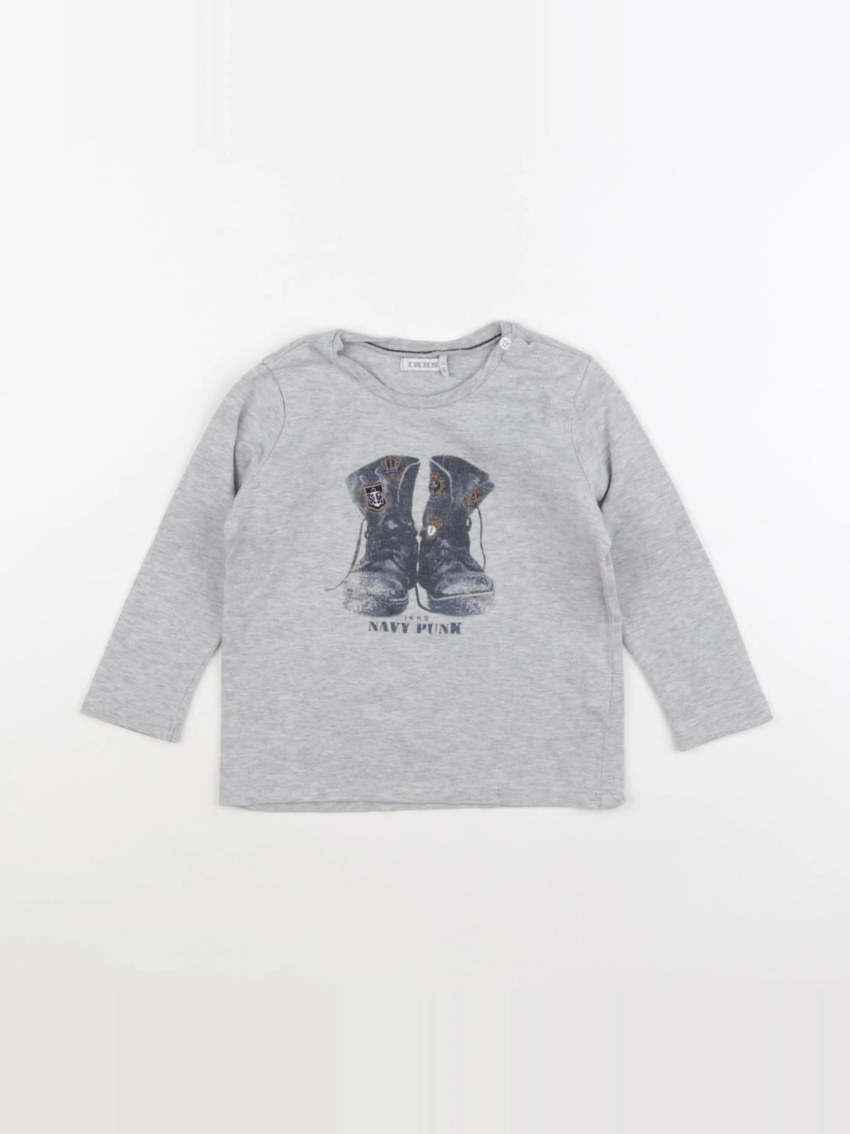 IKKS - tee-shirt gris - 2 ans