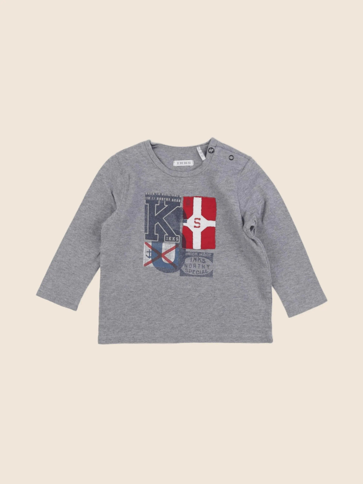 IKKS - tee-shirt gris - 18 mois