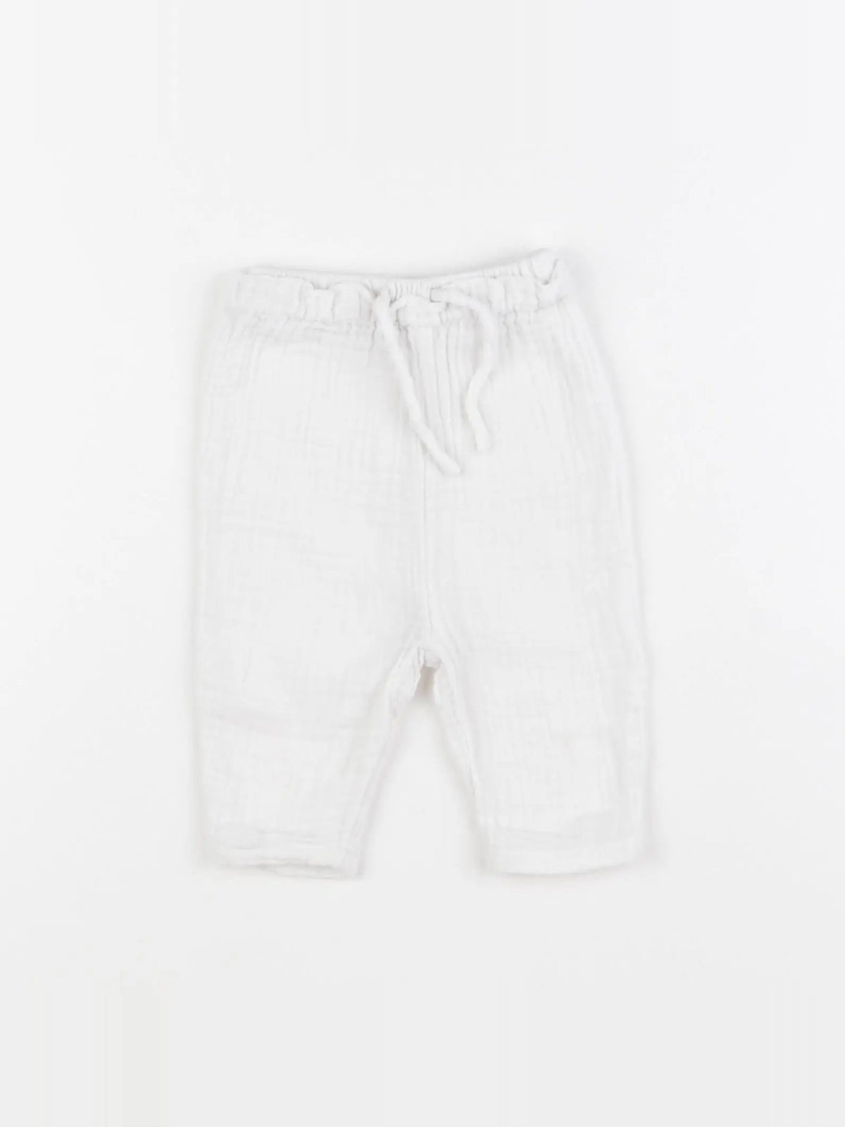 Vertbaudet - pantalon blanc - 6 mois