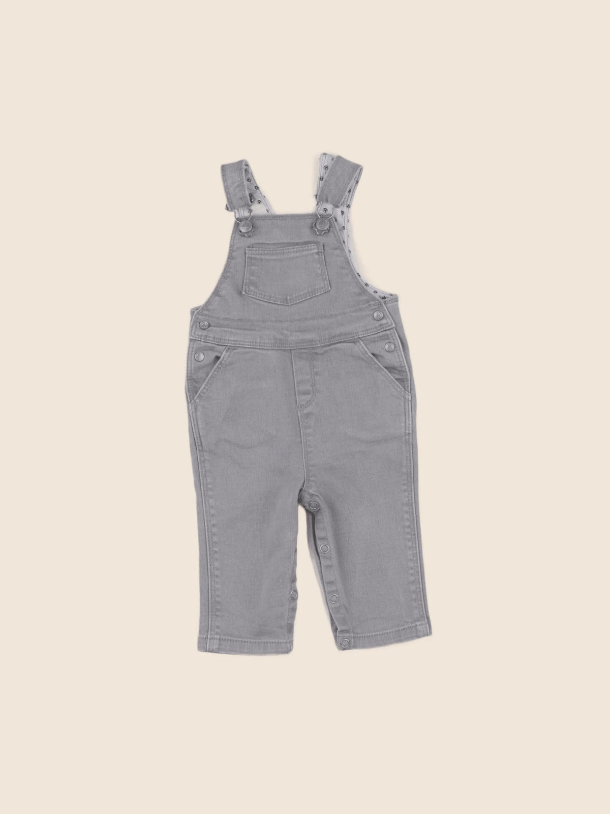 Petit Bateau - salopette gris - 3 mois