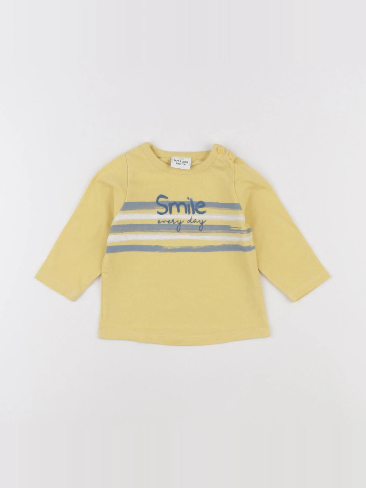 Tape à l'oeil - tee-shirt jaune - 9 mois