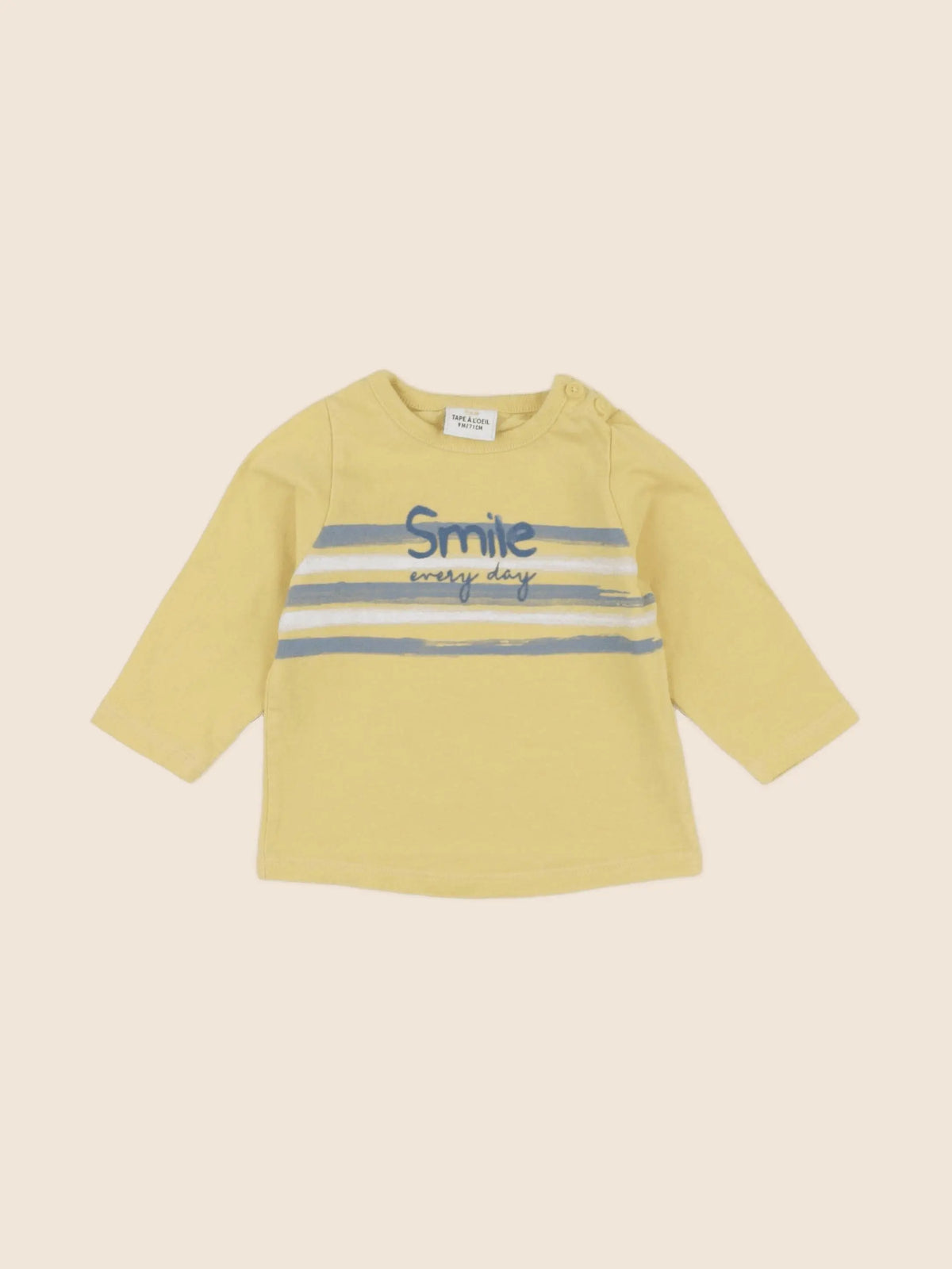 Tape à l'oeil - tee-shirt jaune - 9 mois