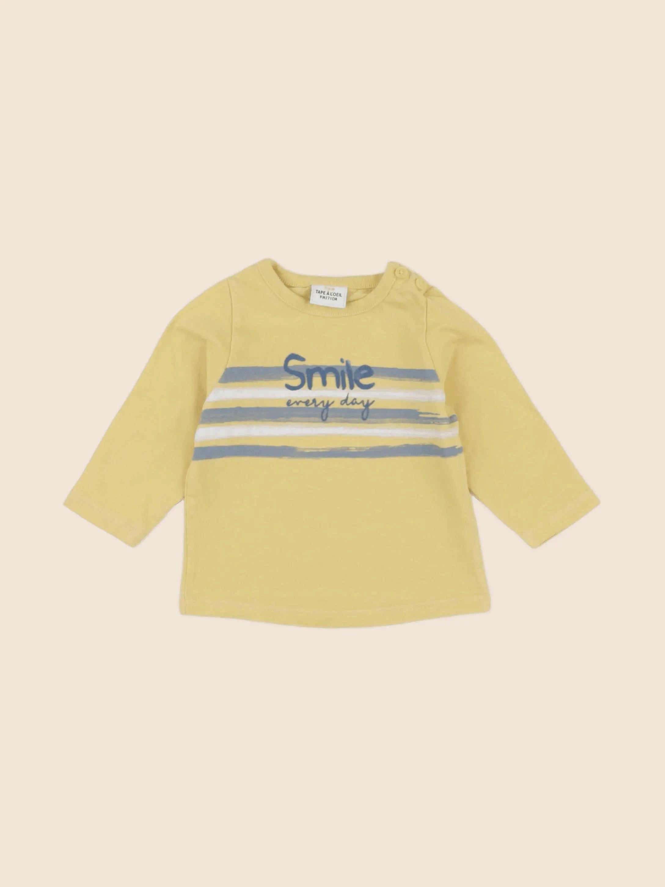 Tape à l'oeil - tee-shirt jaune - 9 mois