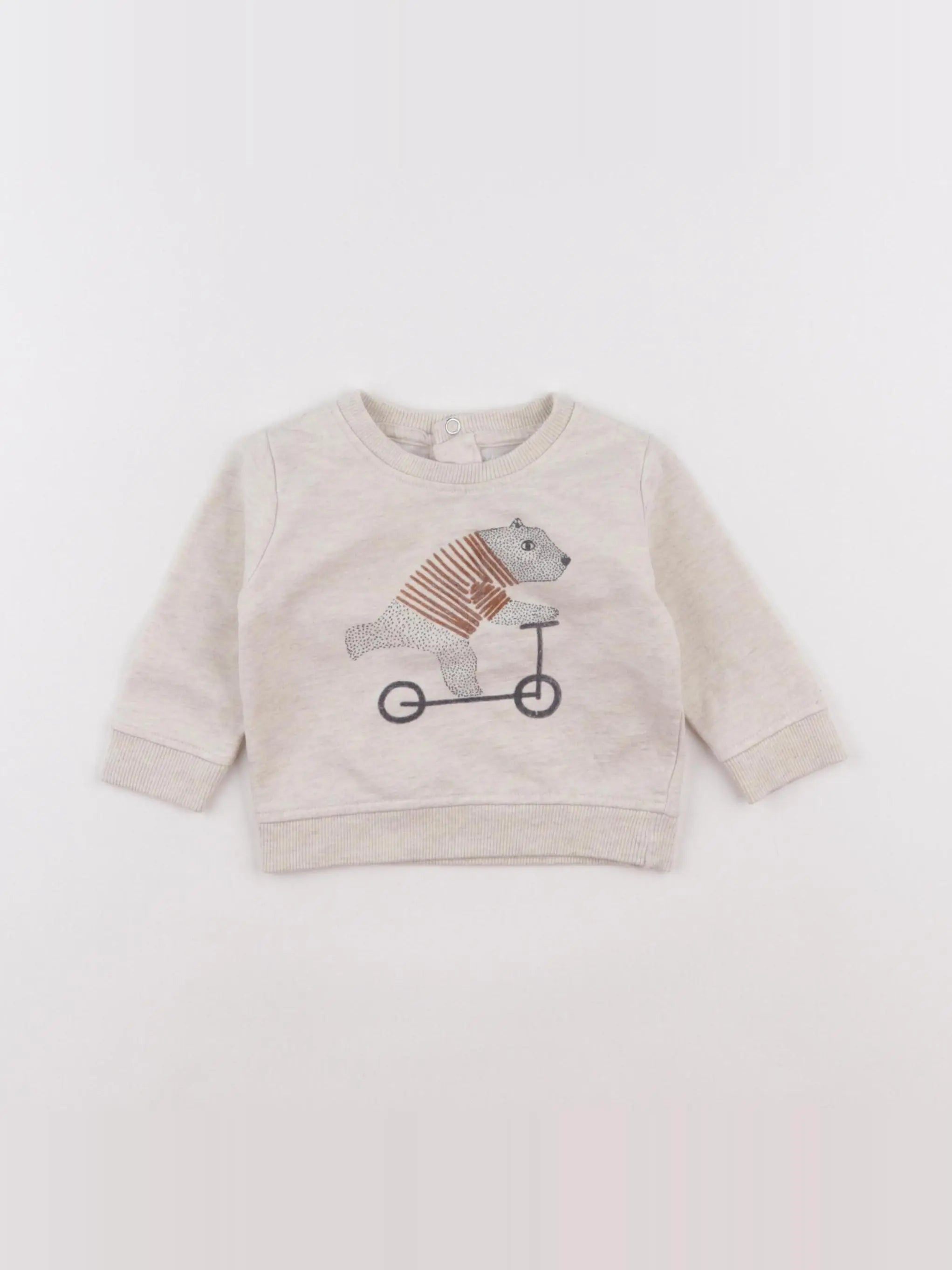La Redoute - sweat beige - 3 mois
