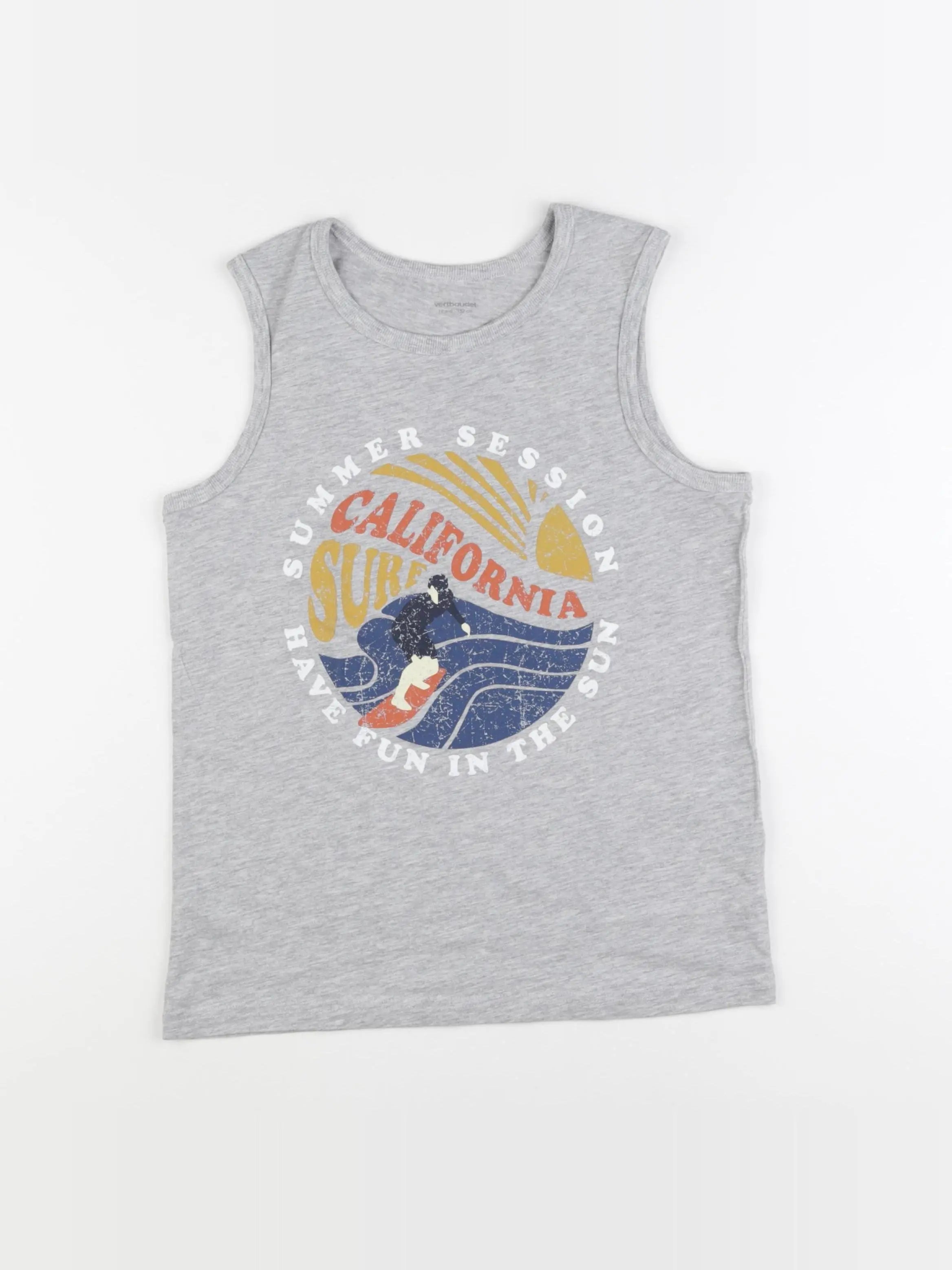 Vertbaudet - débardeur gris - 12 ans