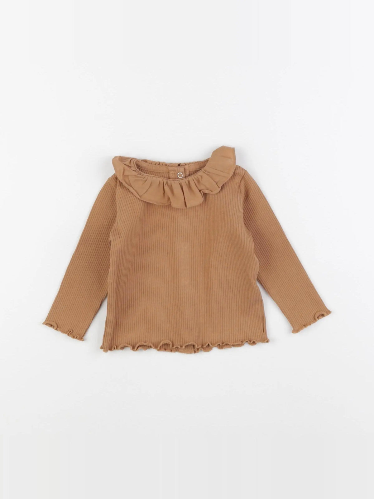 Vertbaudet - tee-shirt marron - 9 mois