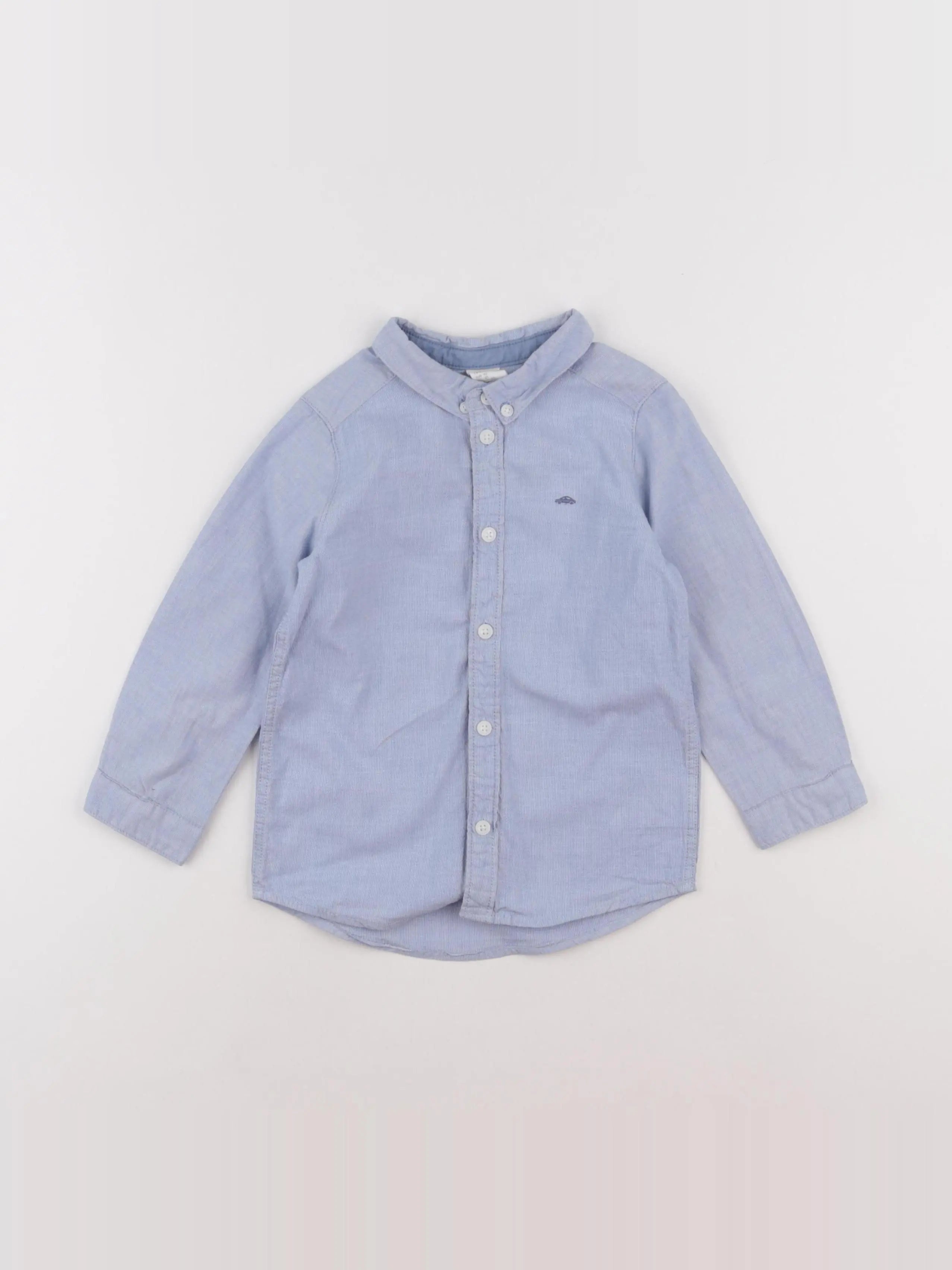 H&M - chemise bleu - 18/24 mois