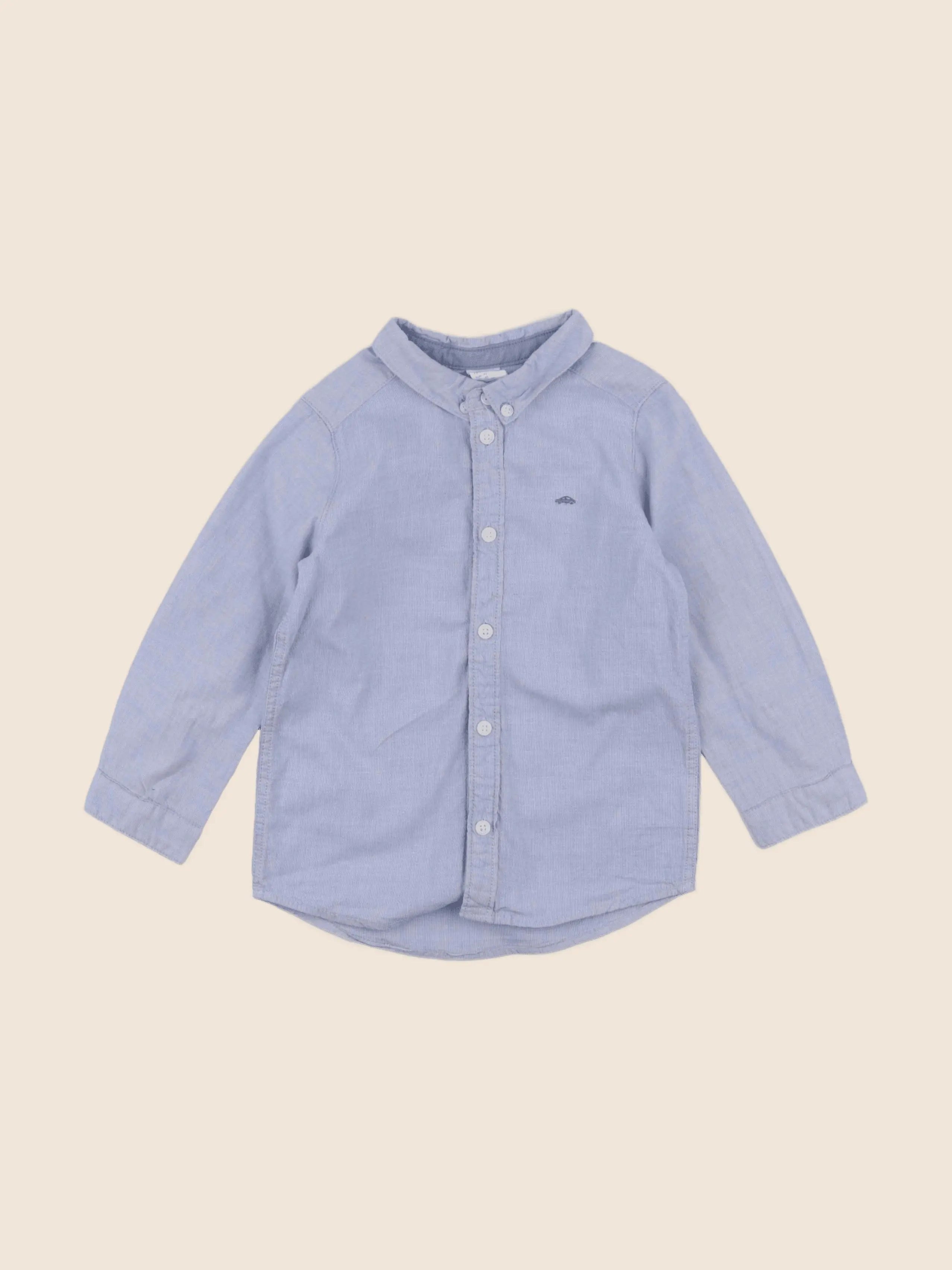 H&M - chemise bleu - 18/24 mois