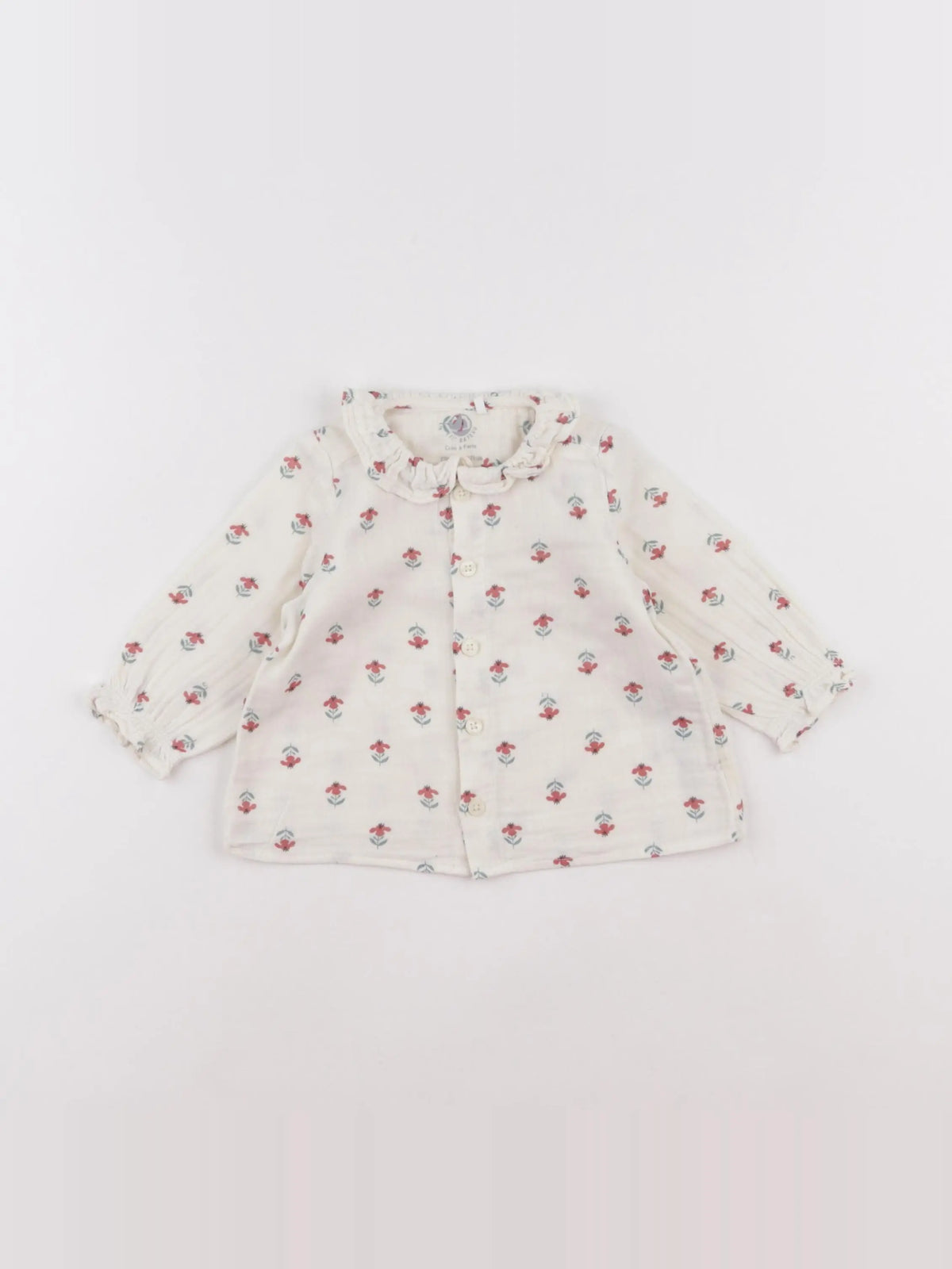 Petit Bateau - blouse beige - 6 mois