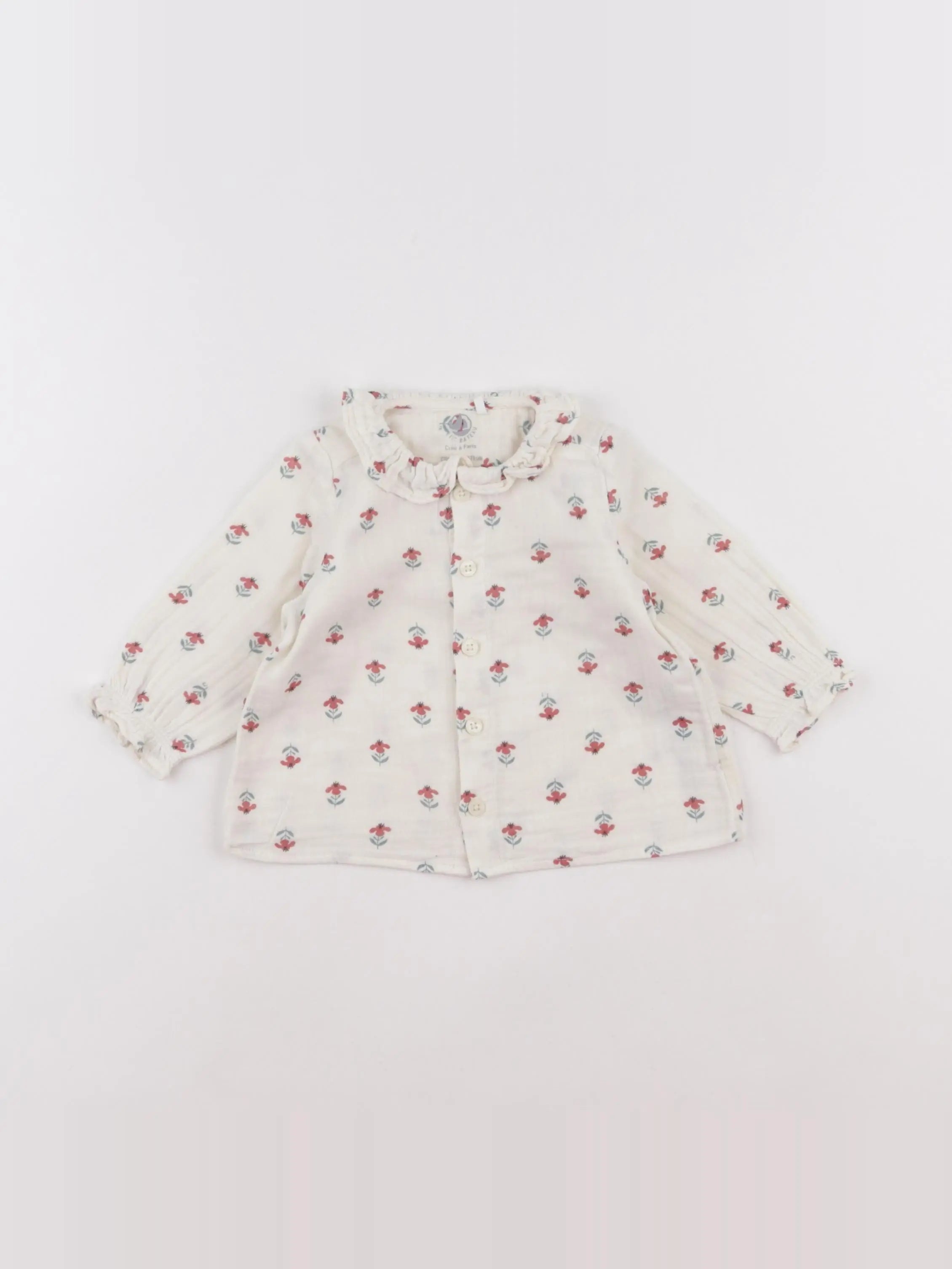 Petit Bateau - blouse beige - 6 mois
