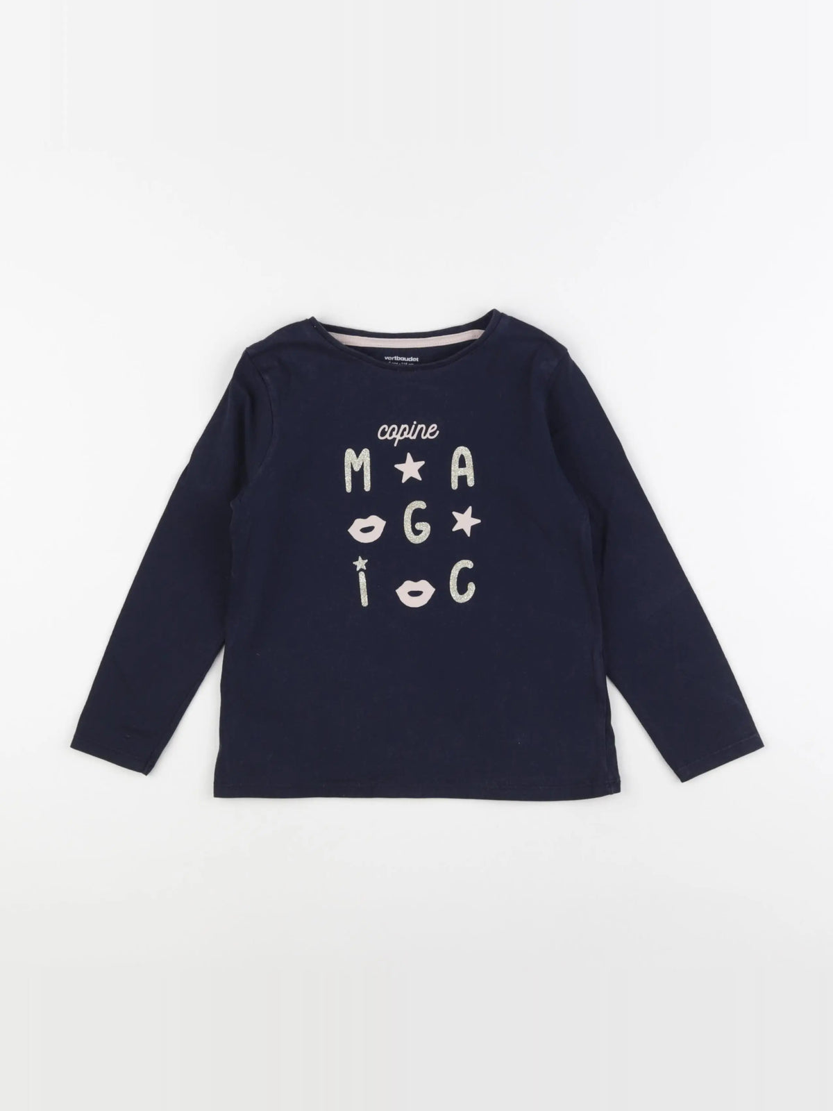Vertbaudet - tee-shirt bleu - 6 ans