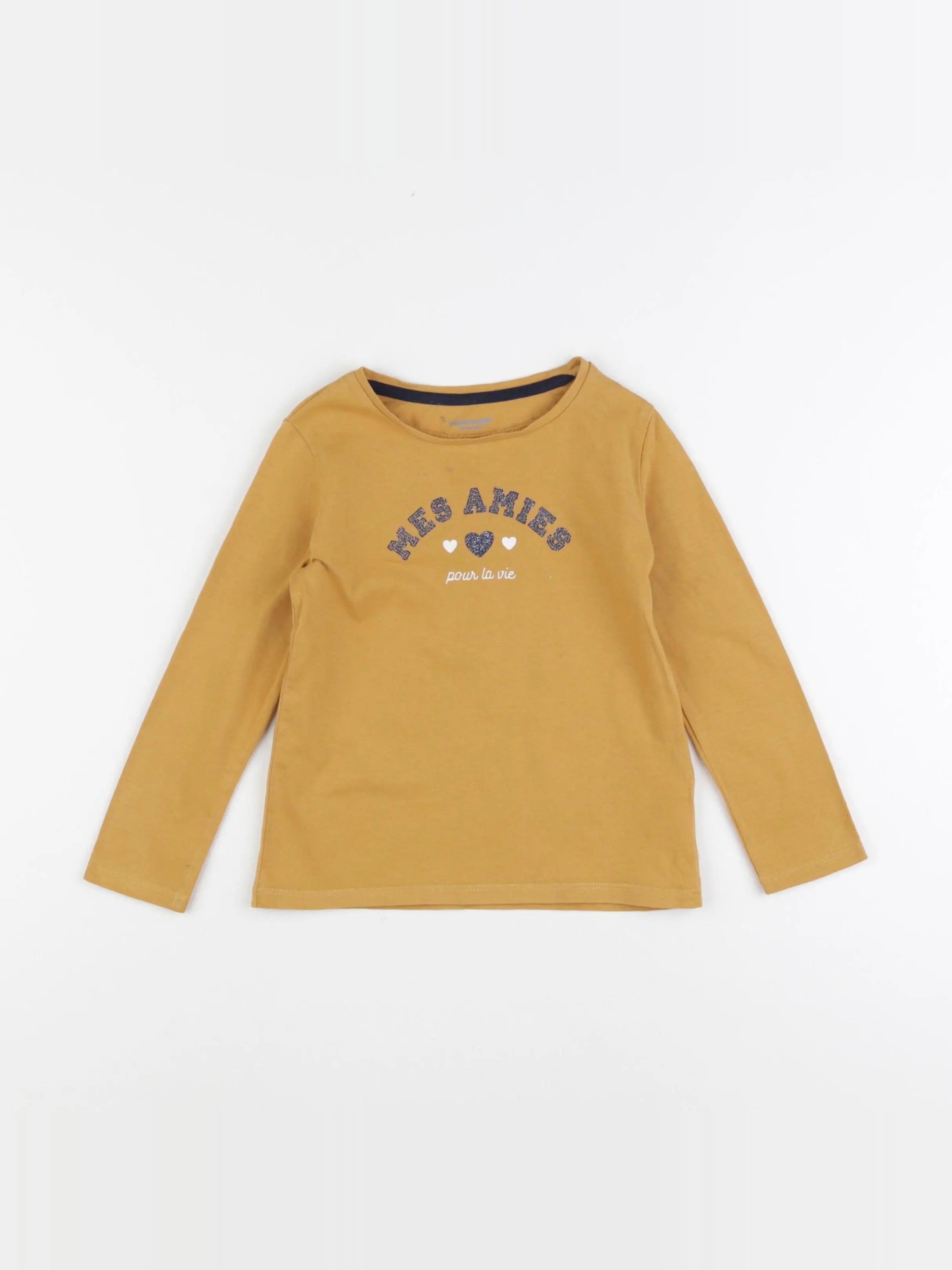 Vertbaudet - tee-shirt jaune - 4 ans