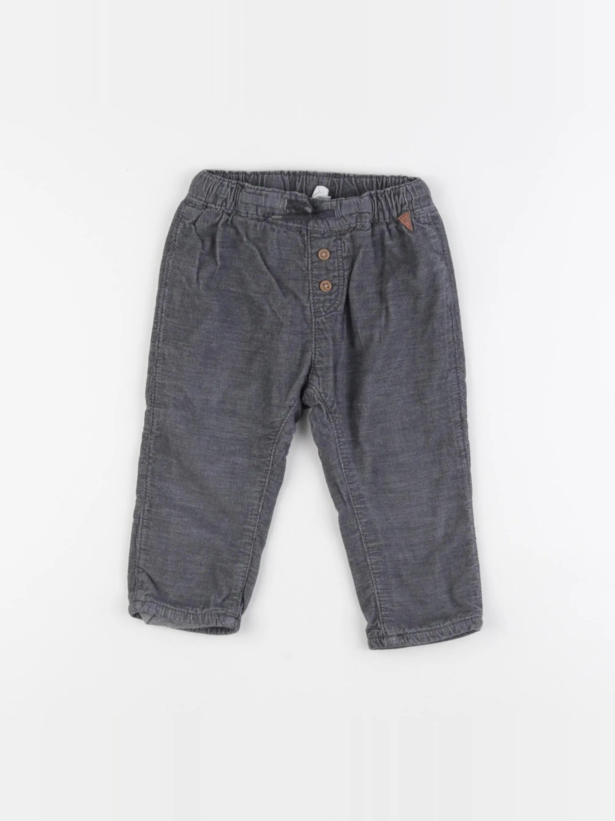 H&M - pantalon gris - 9/12 mois