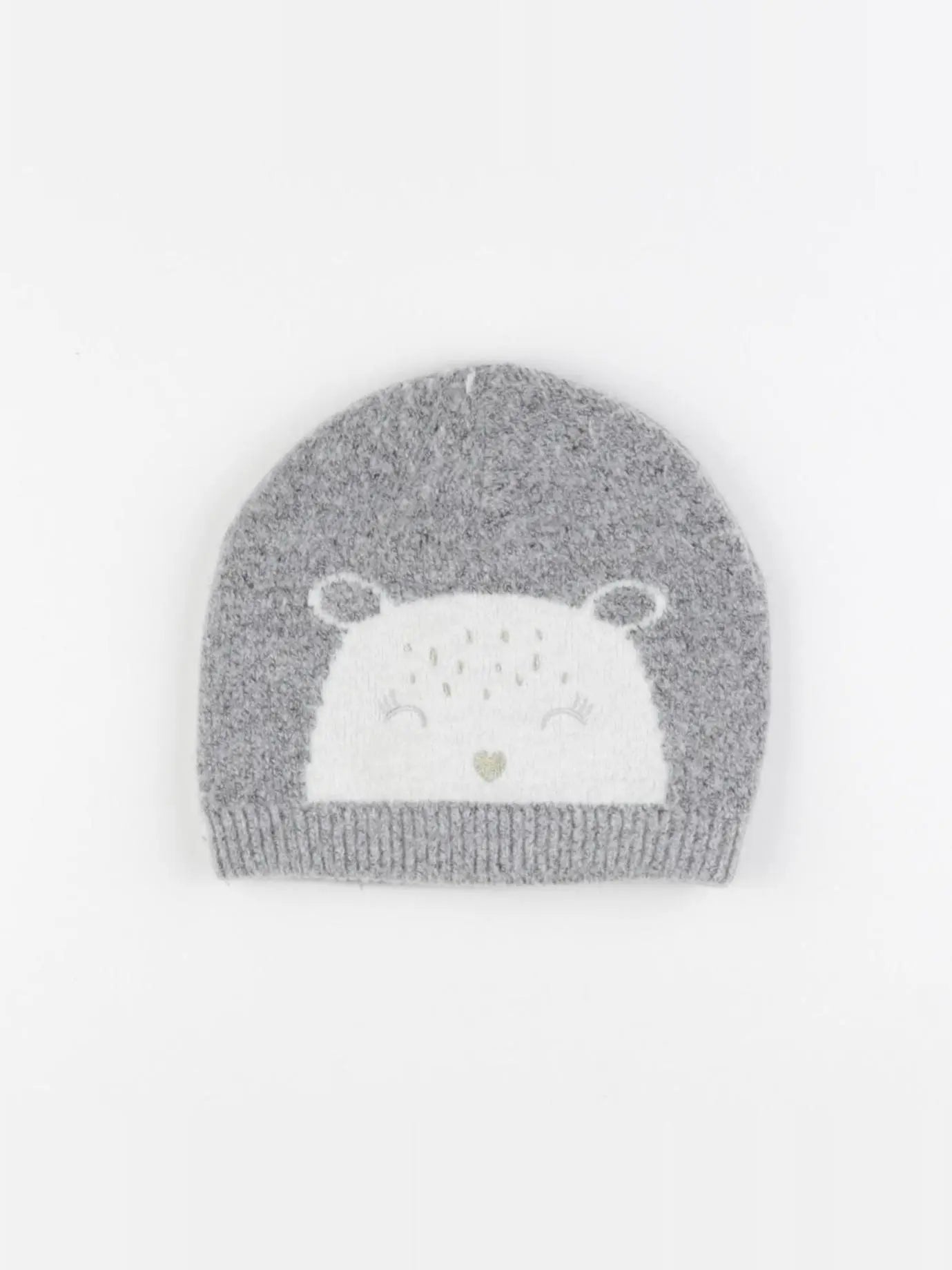 Vertbaudet - bonnet gris - 8/10 ans